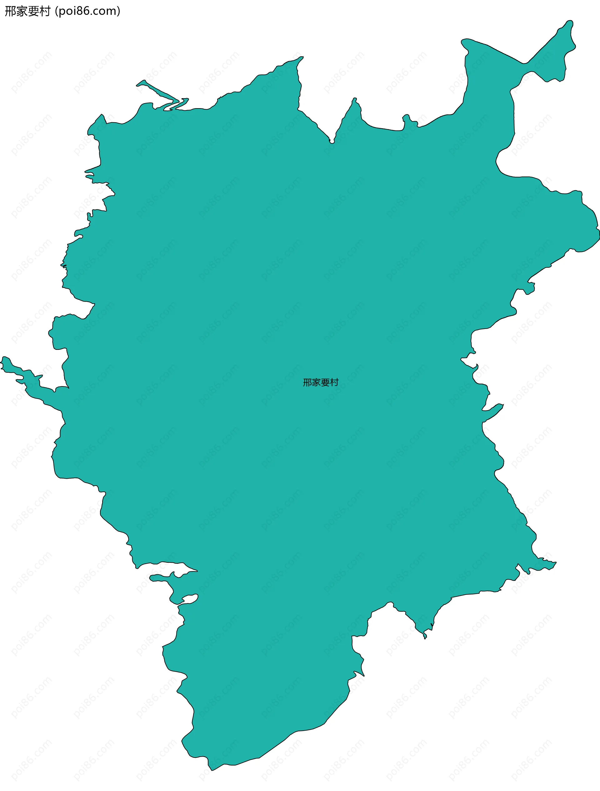 邢家要村边界地图