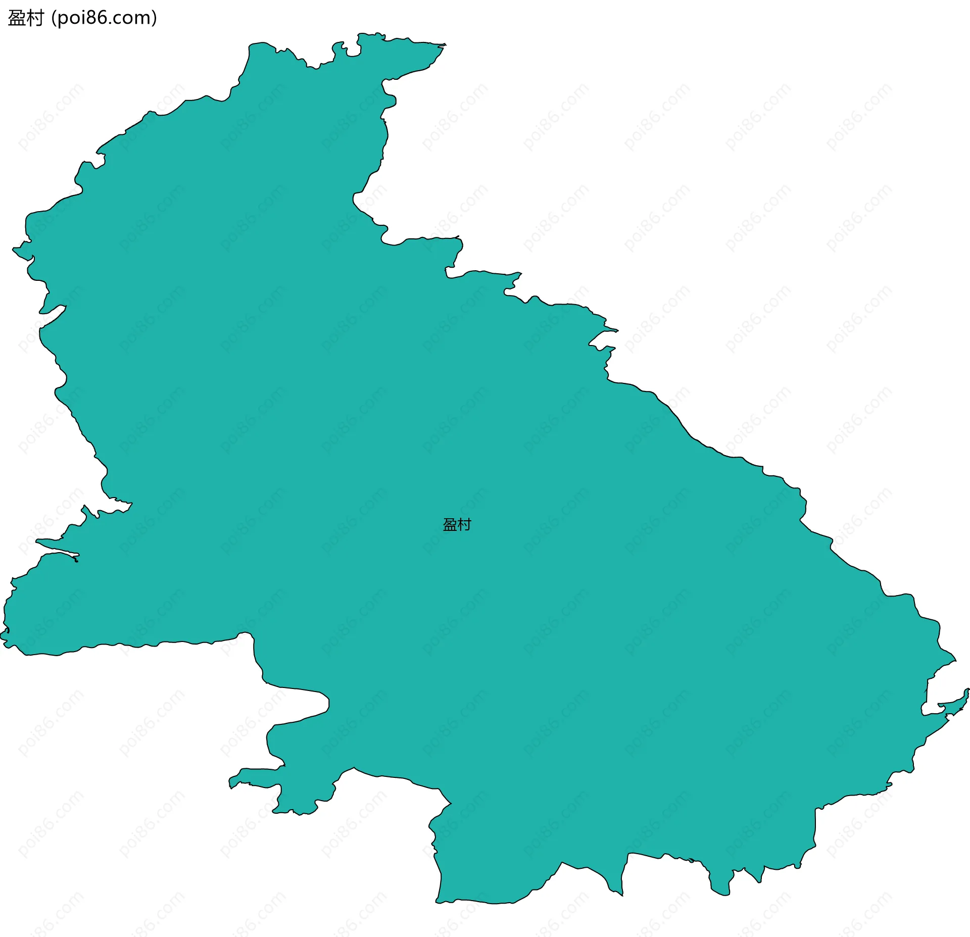 盈村边界地图