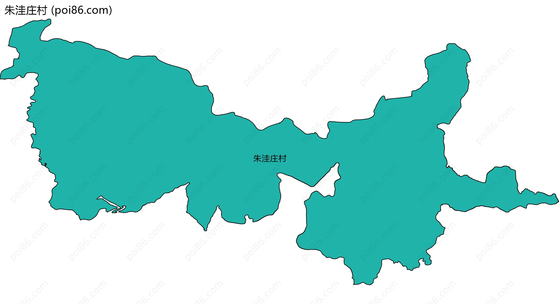 朱洼庄村边界地图