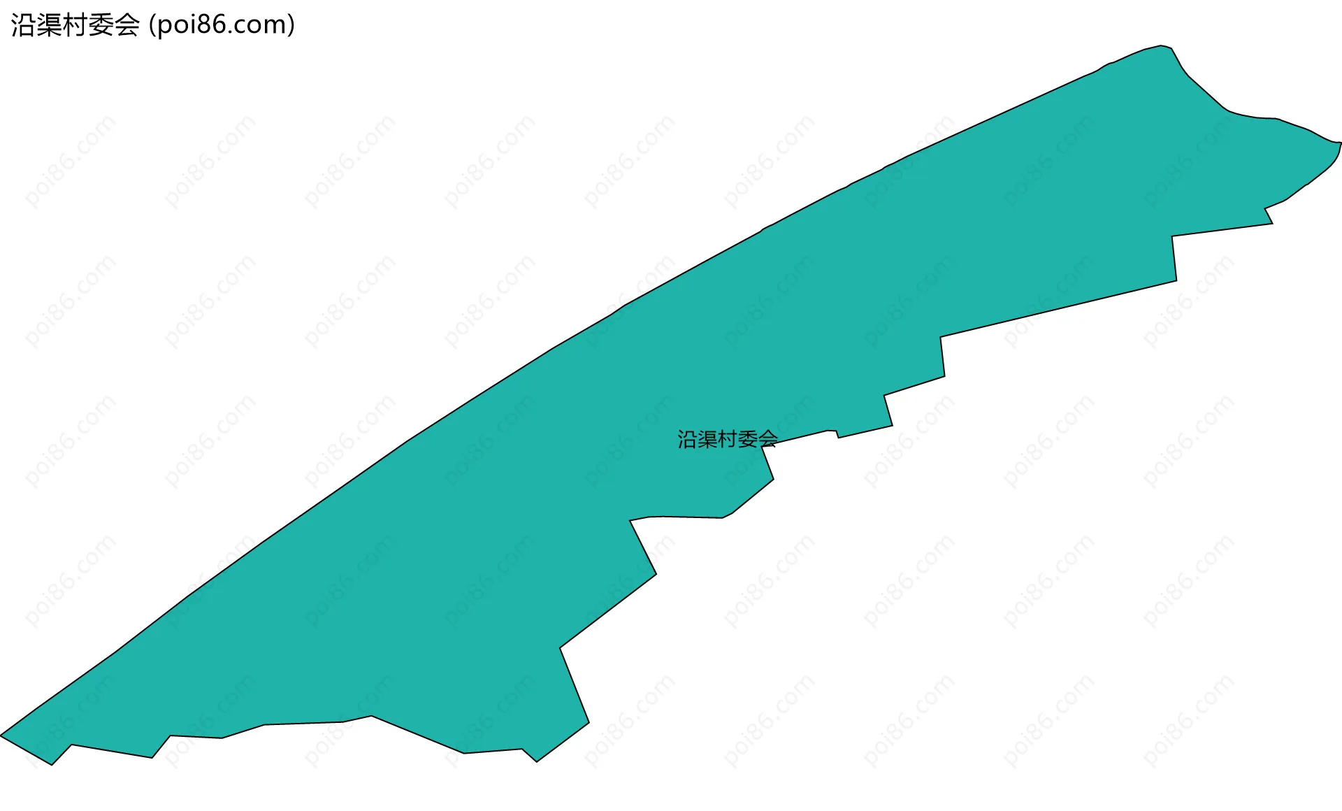 沿渠村委会边界地图
