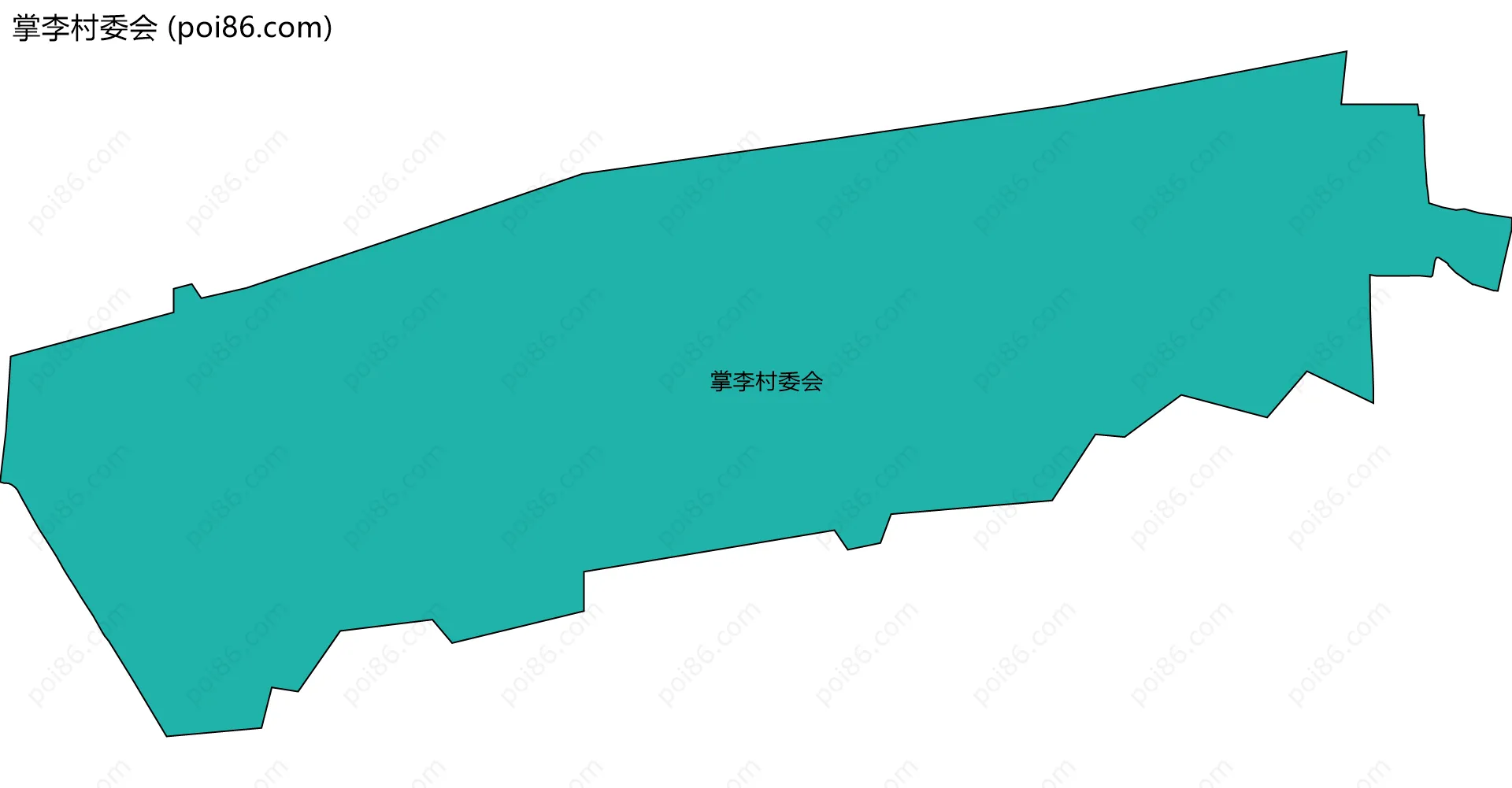 掌李村委会边界地图