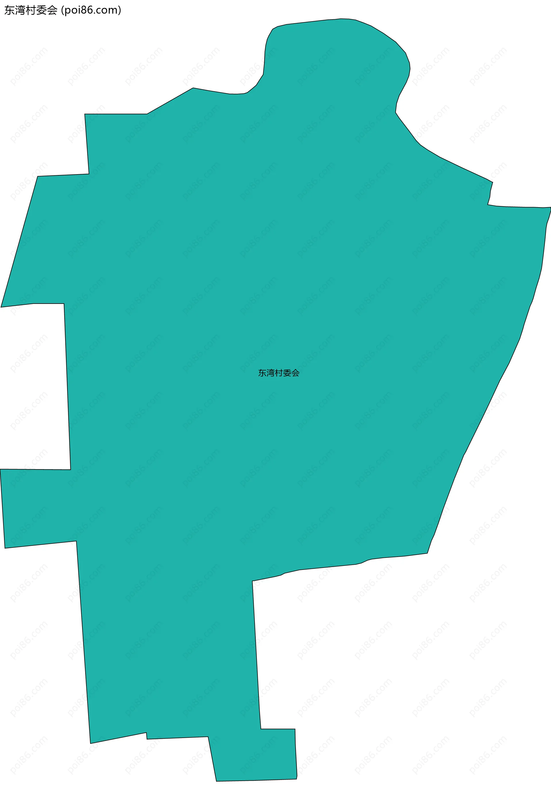 东湾村委会边界地图