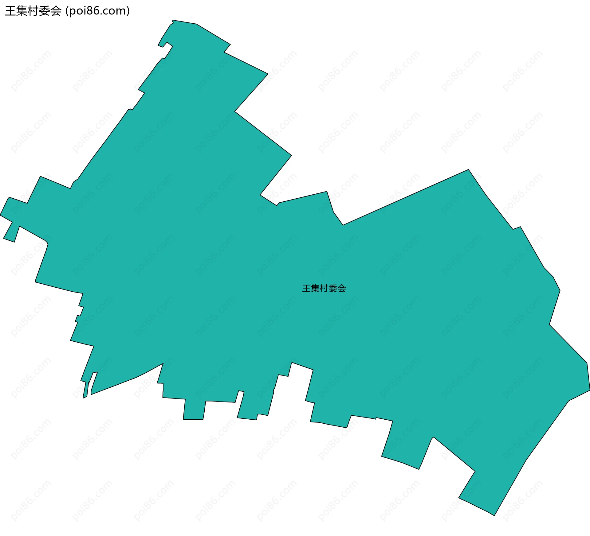 王集村委会边界地图