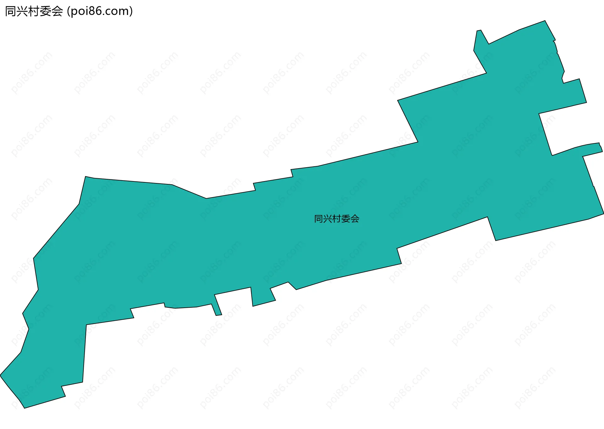 同兴村委会边界地图
