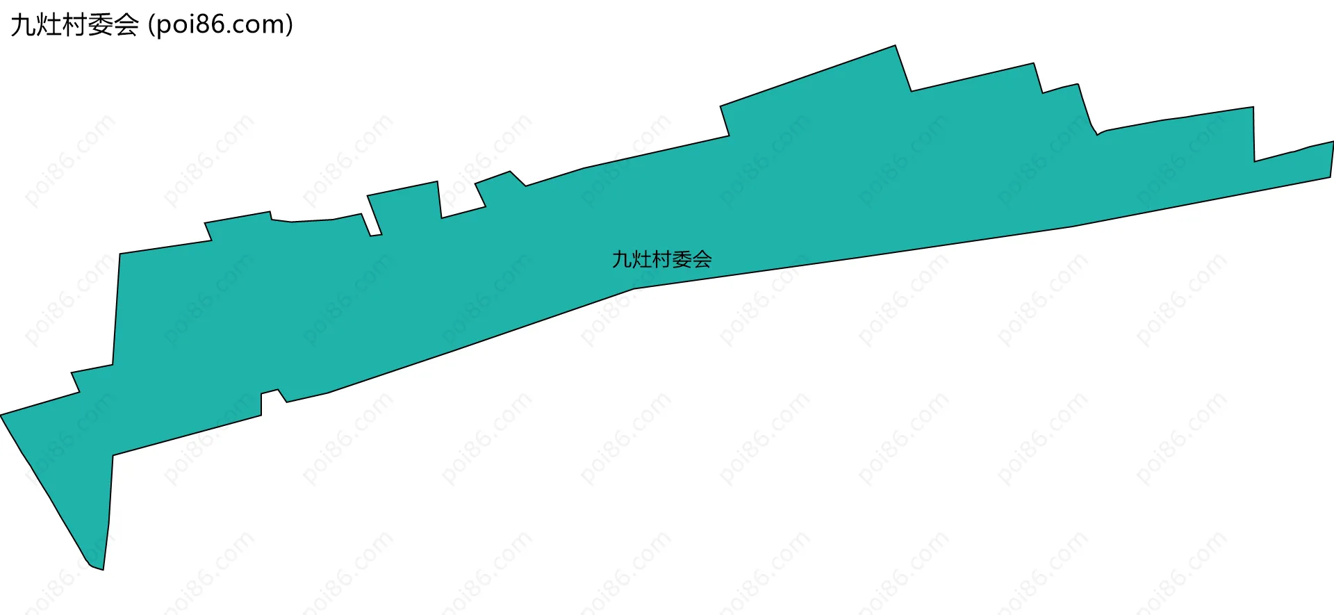 九灶村委会边界地图