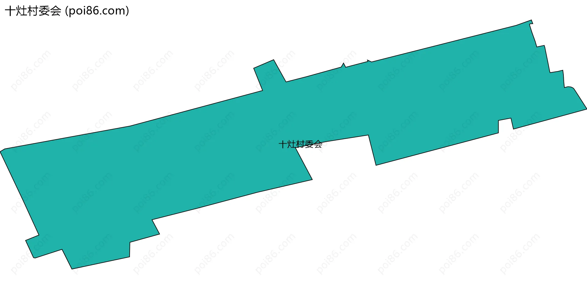 十灶村委会边界地图