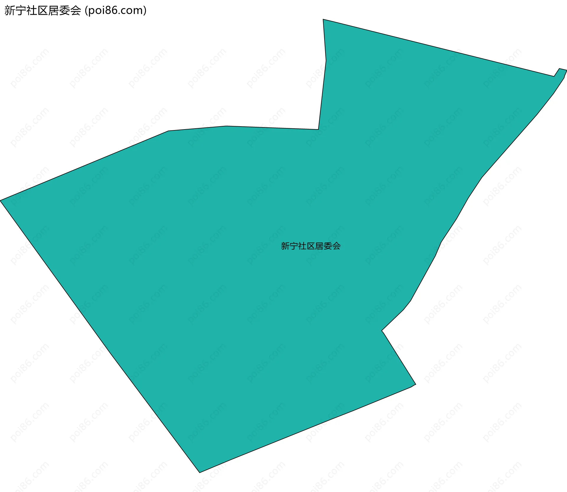新宁社区居委会边界地图
