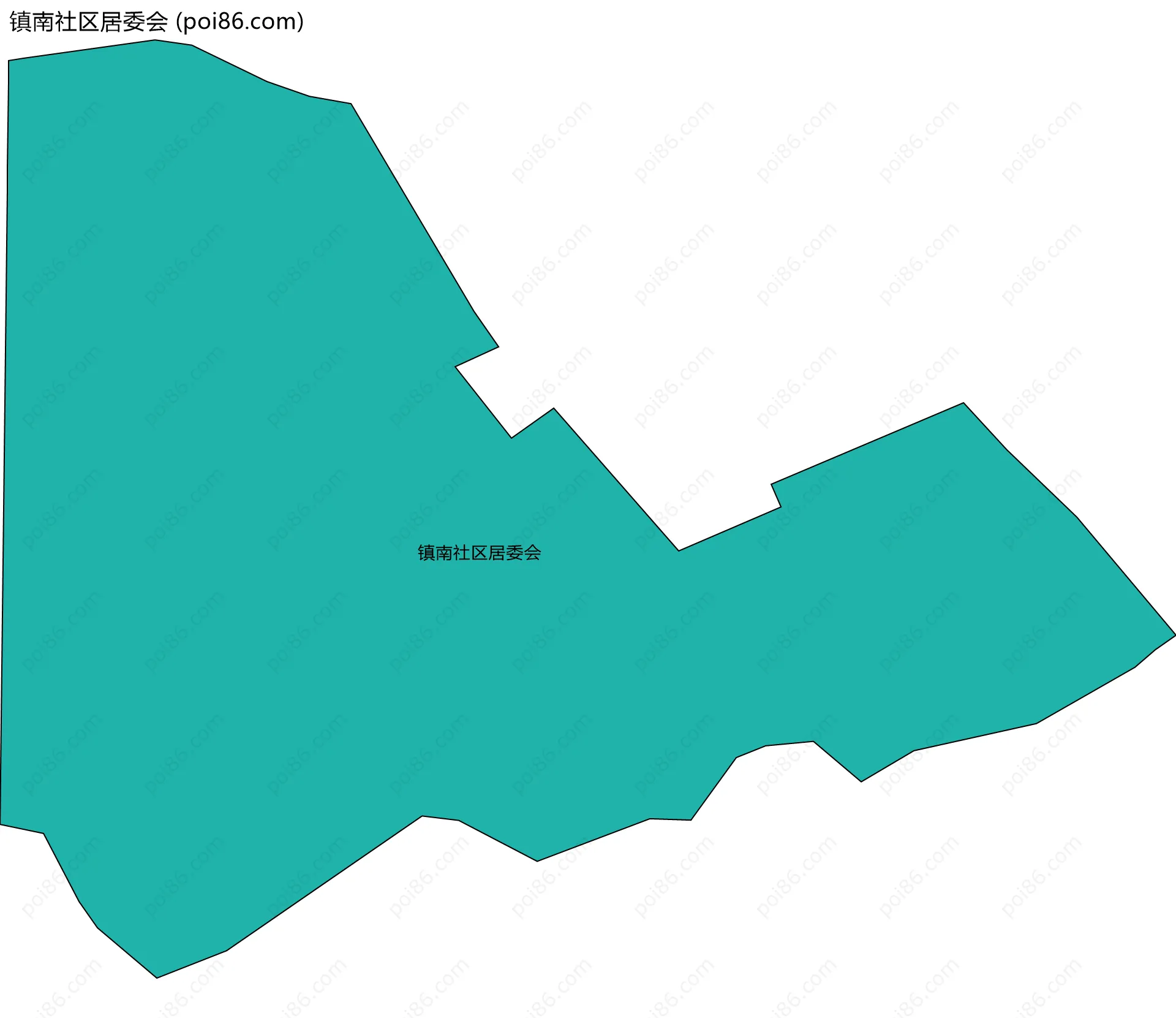 镇南社区居委会边界地图