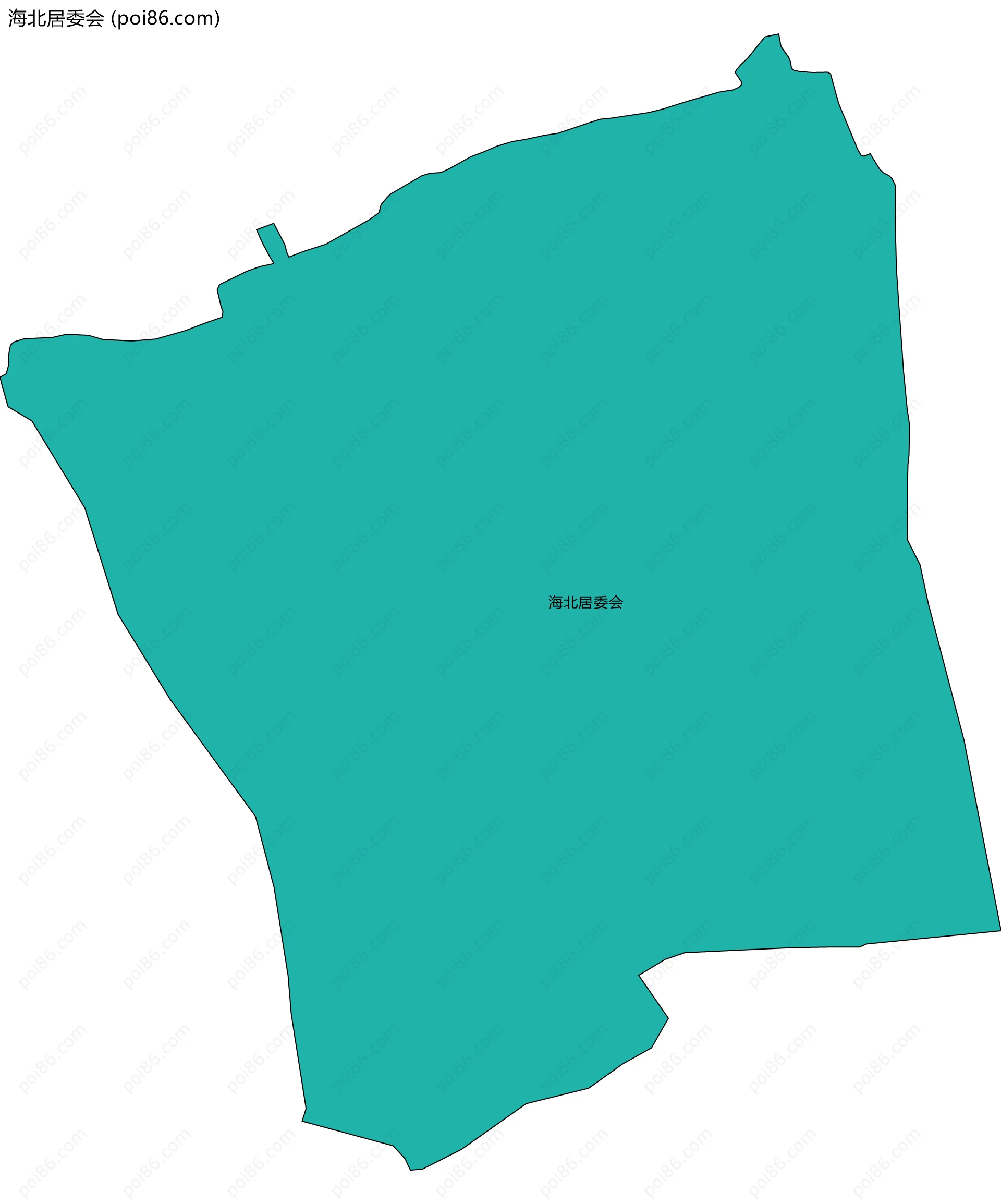 海北居委会边界地图