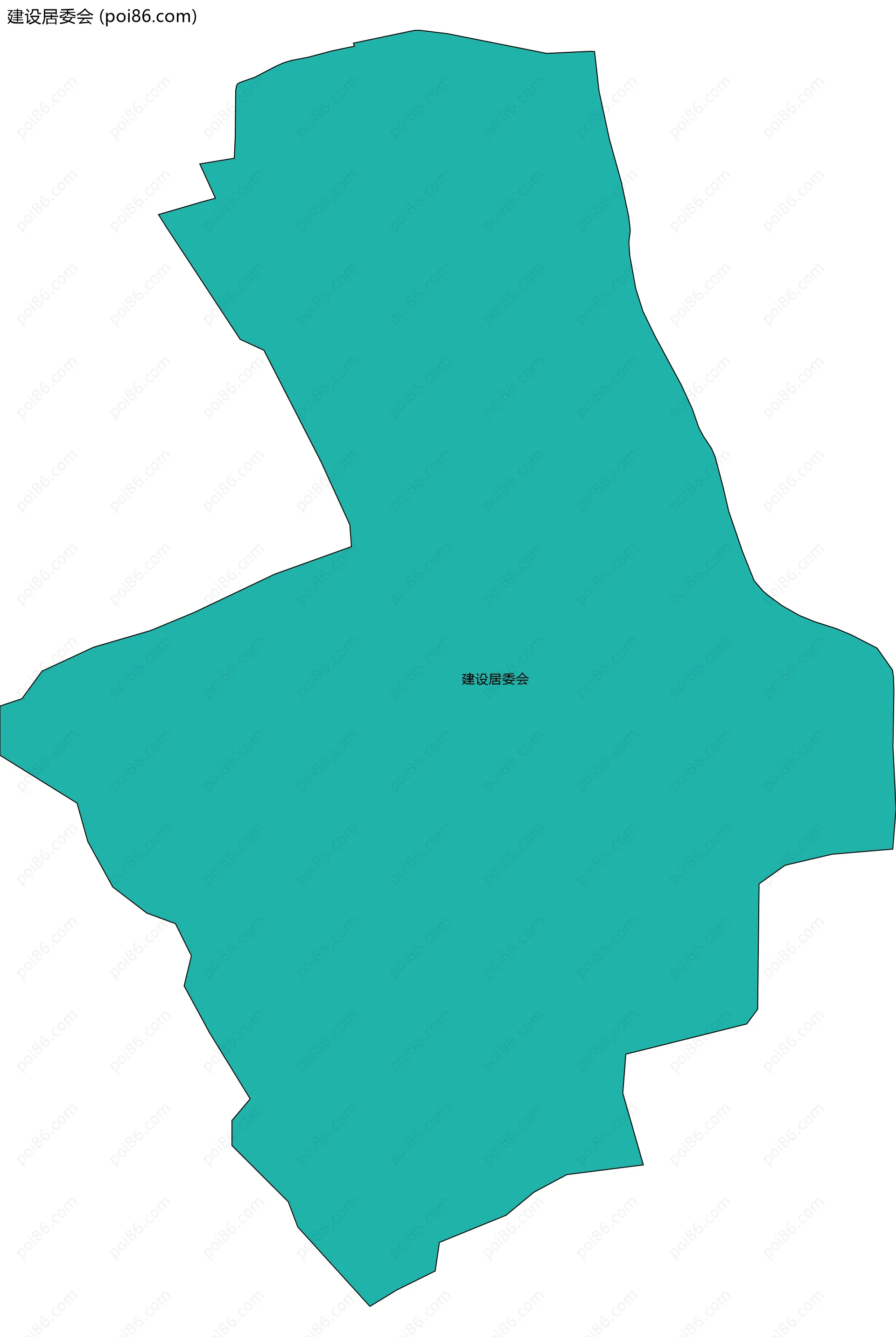 建设居委会边界地图