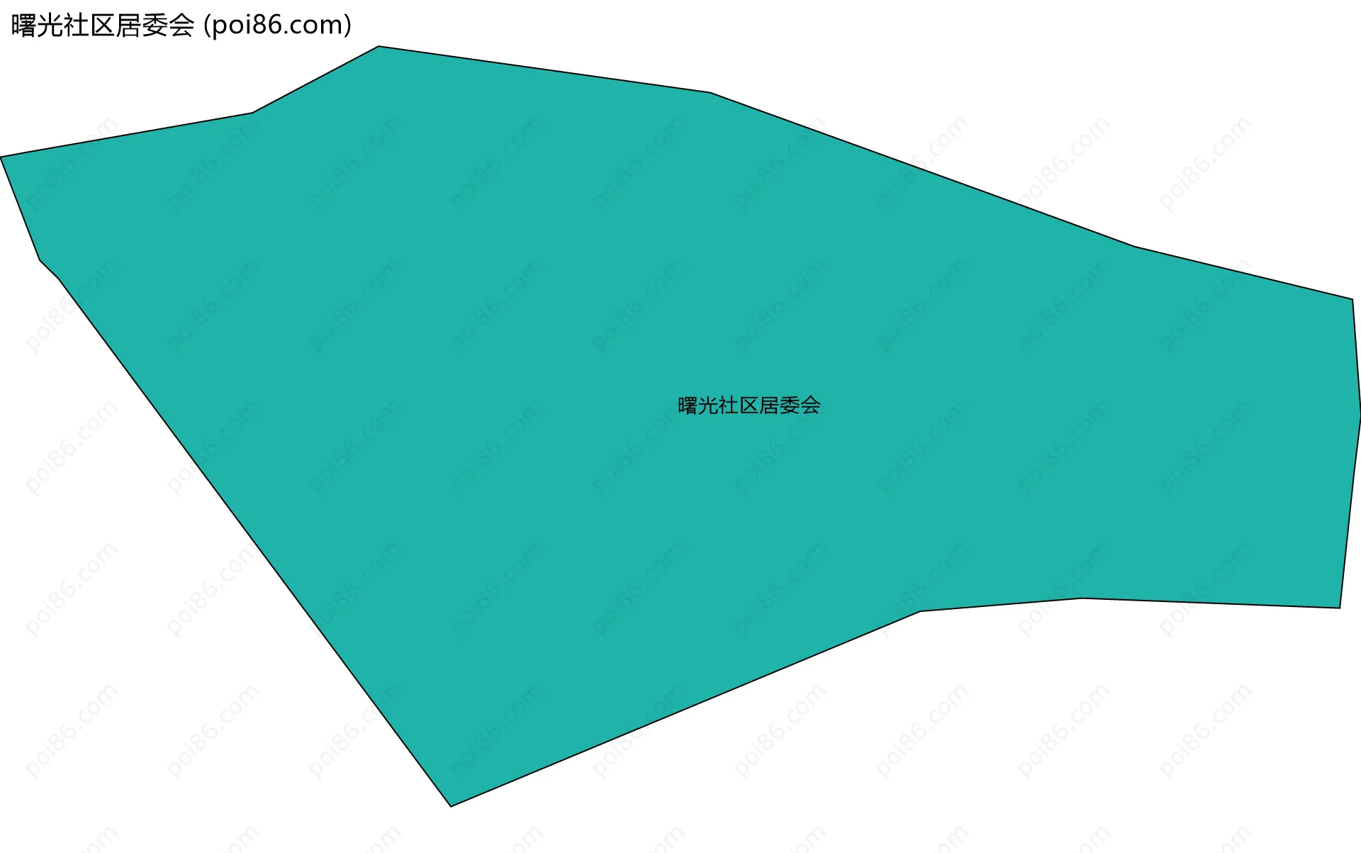 曙光社区居委会边界地图