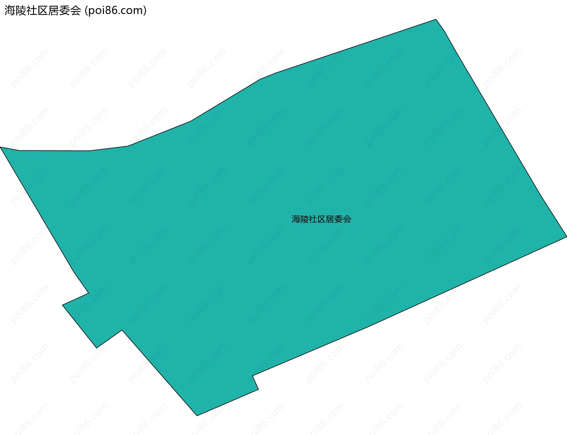 海陵社区居委会边界地图