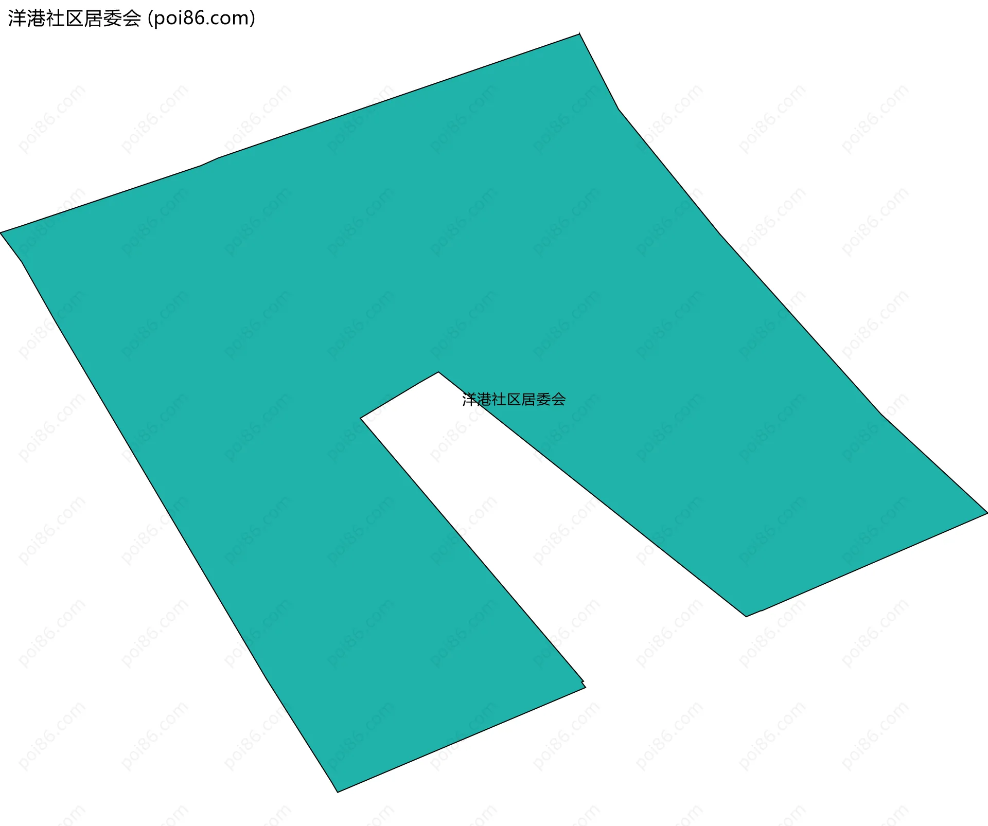 洋港社区居委会边界地图