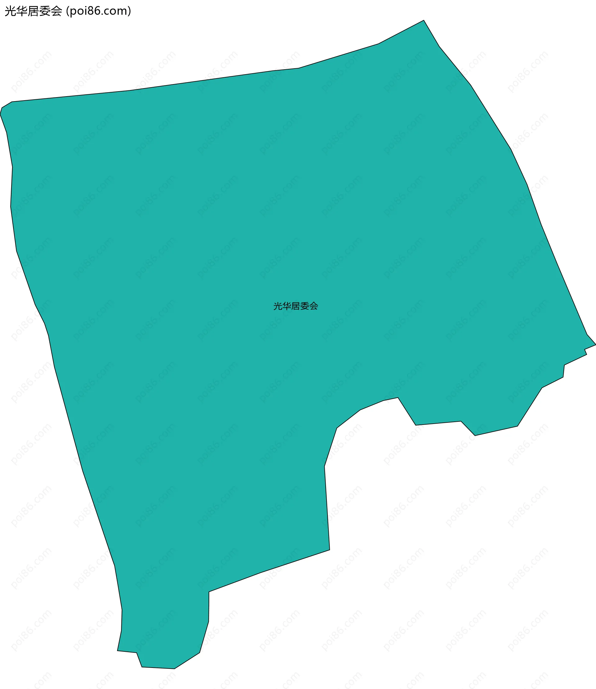 光华居委会边界地图