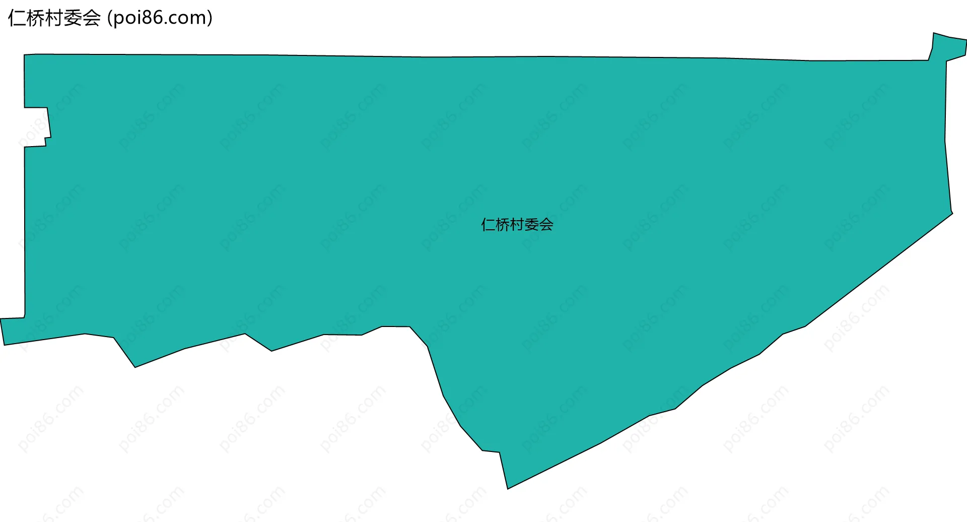 仁桥村委会边界地图