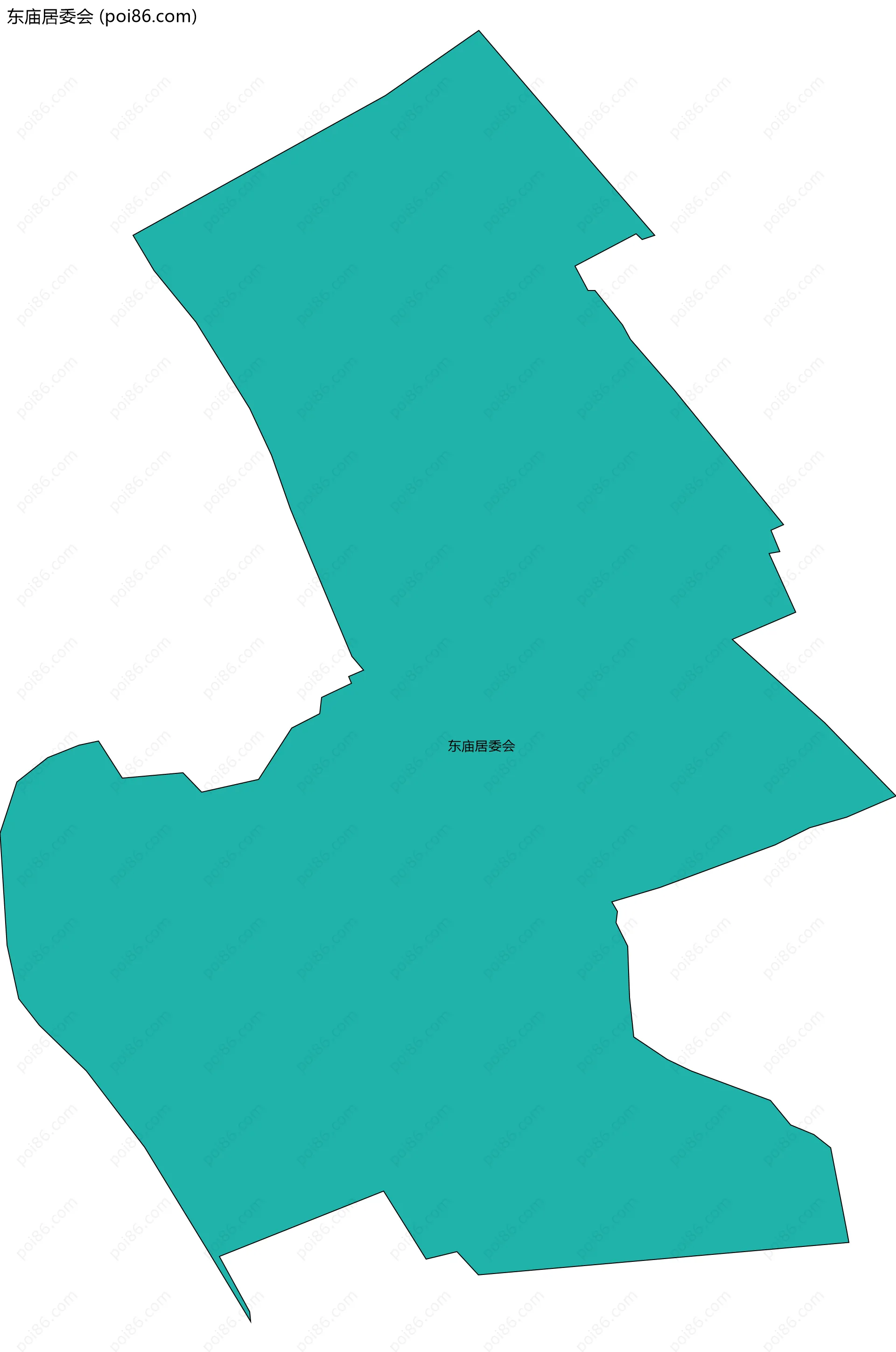 东庙居委会边界地图