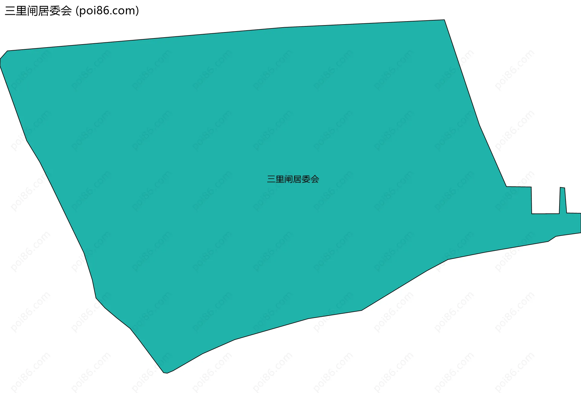 三里闸居委会边界地图