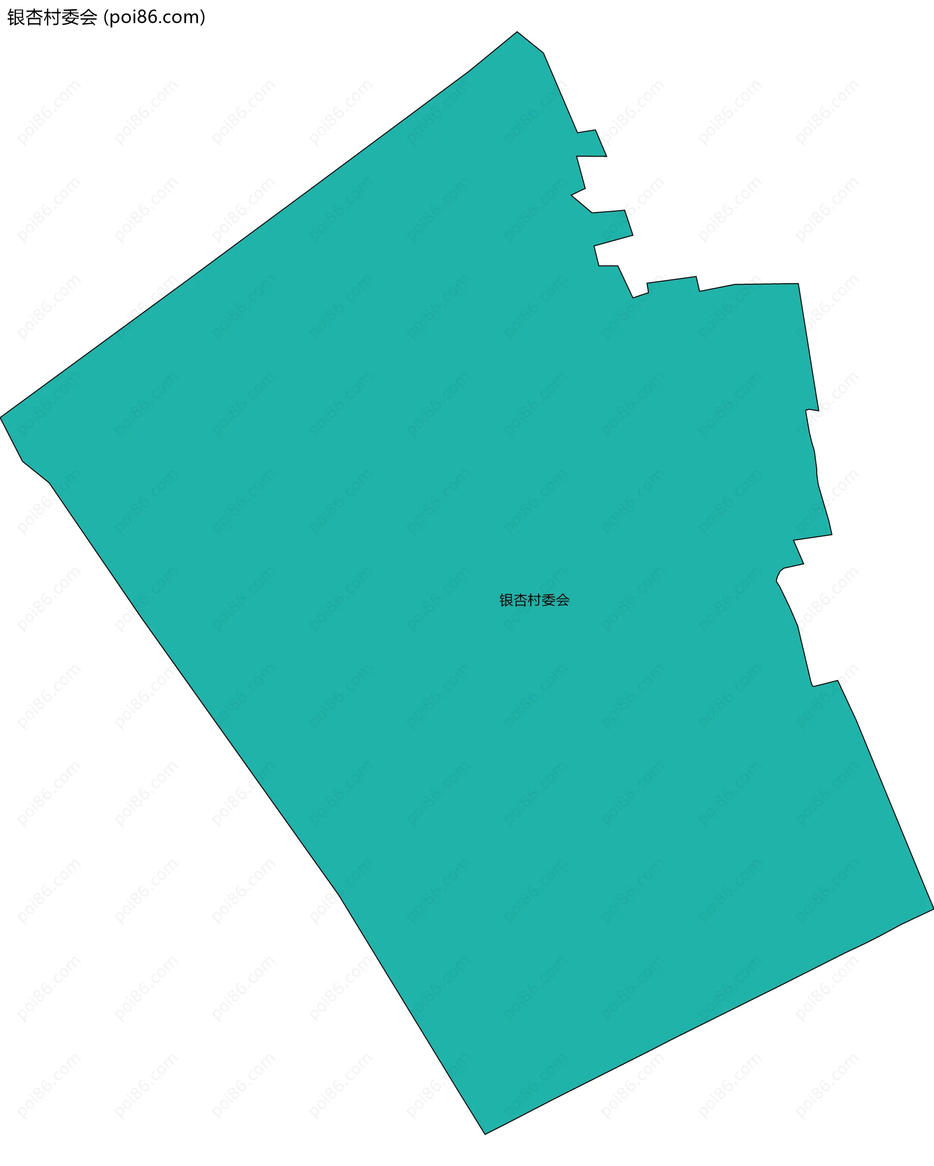 银杏村委会边界地图