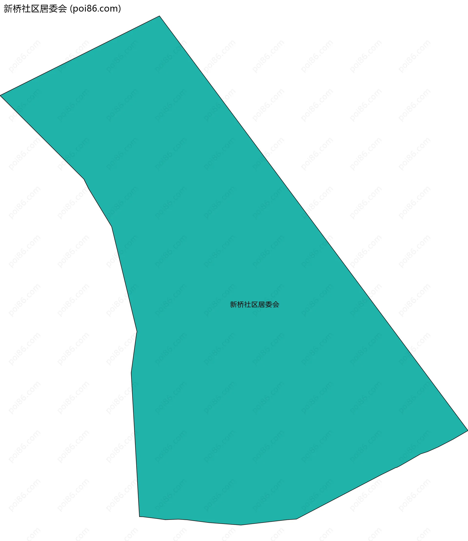 新桥社区居委会边界地图