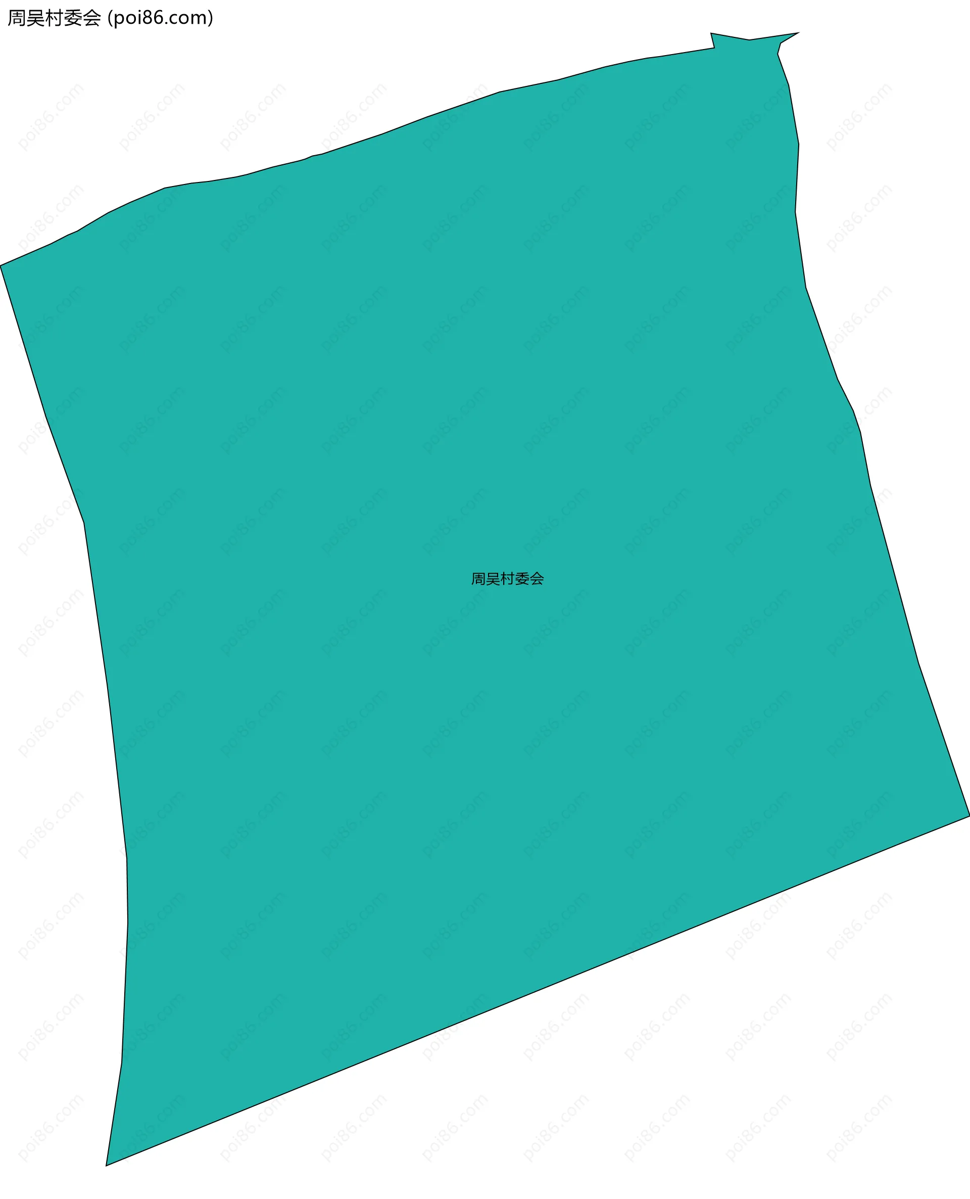 周吴村委会边界地图