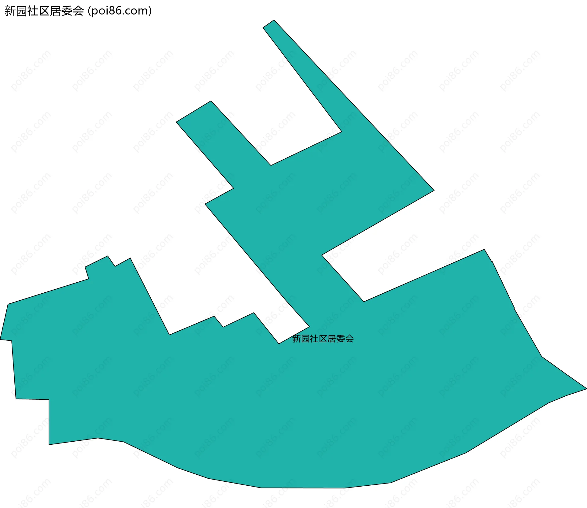 新园社区居委会边界地图