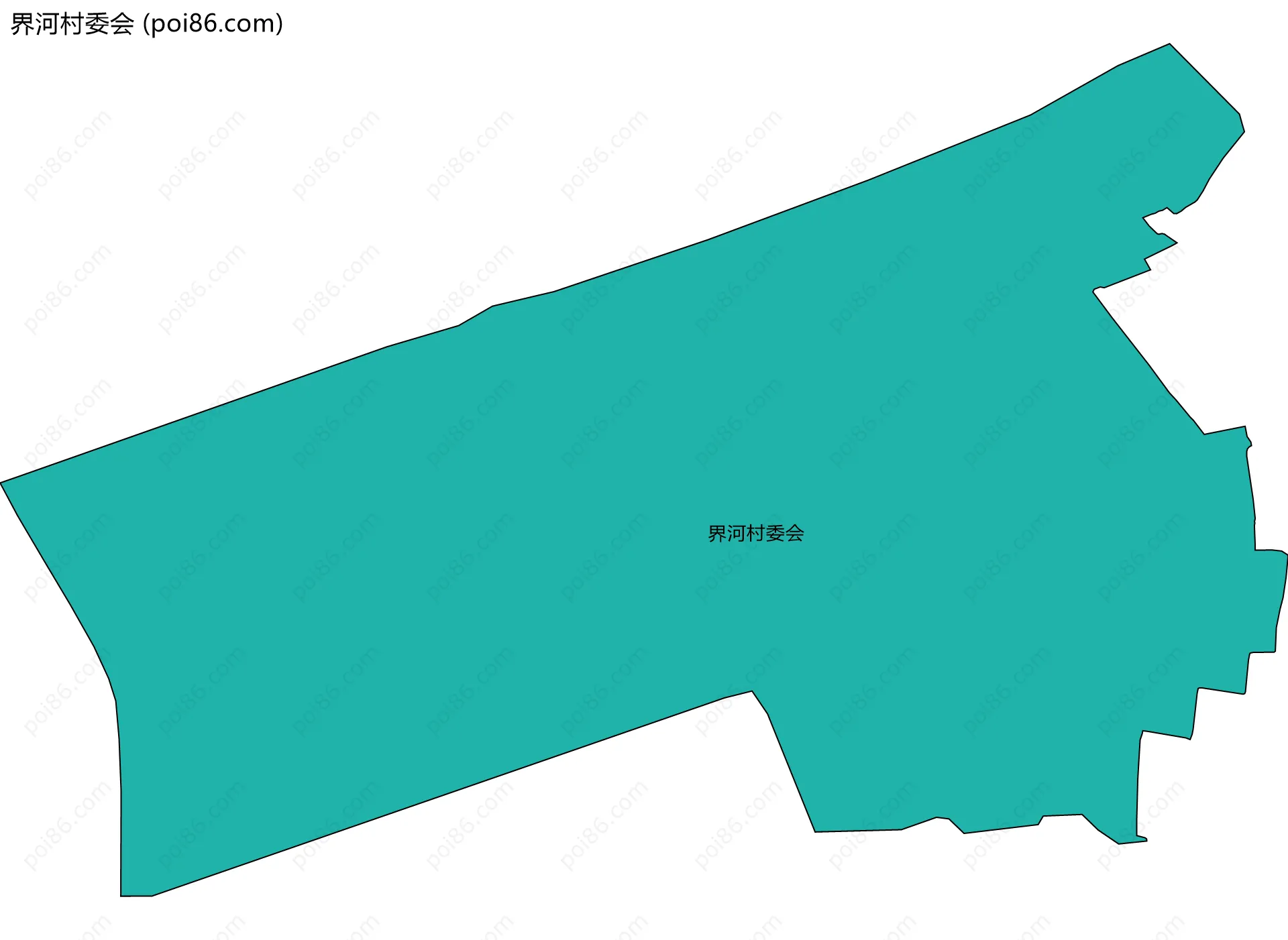 界河村委会边界地图
