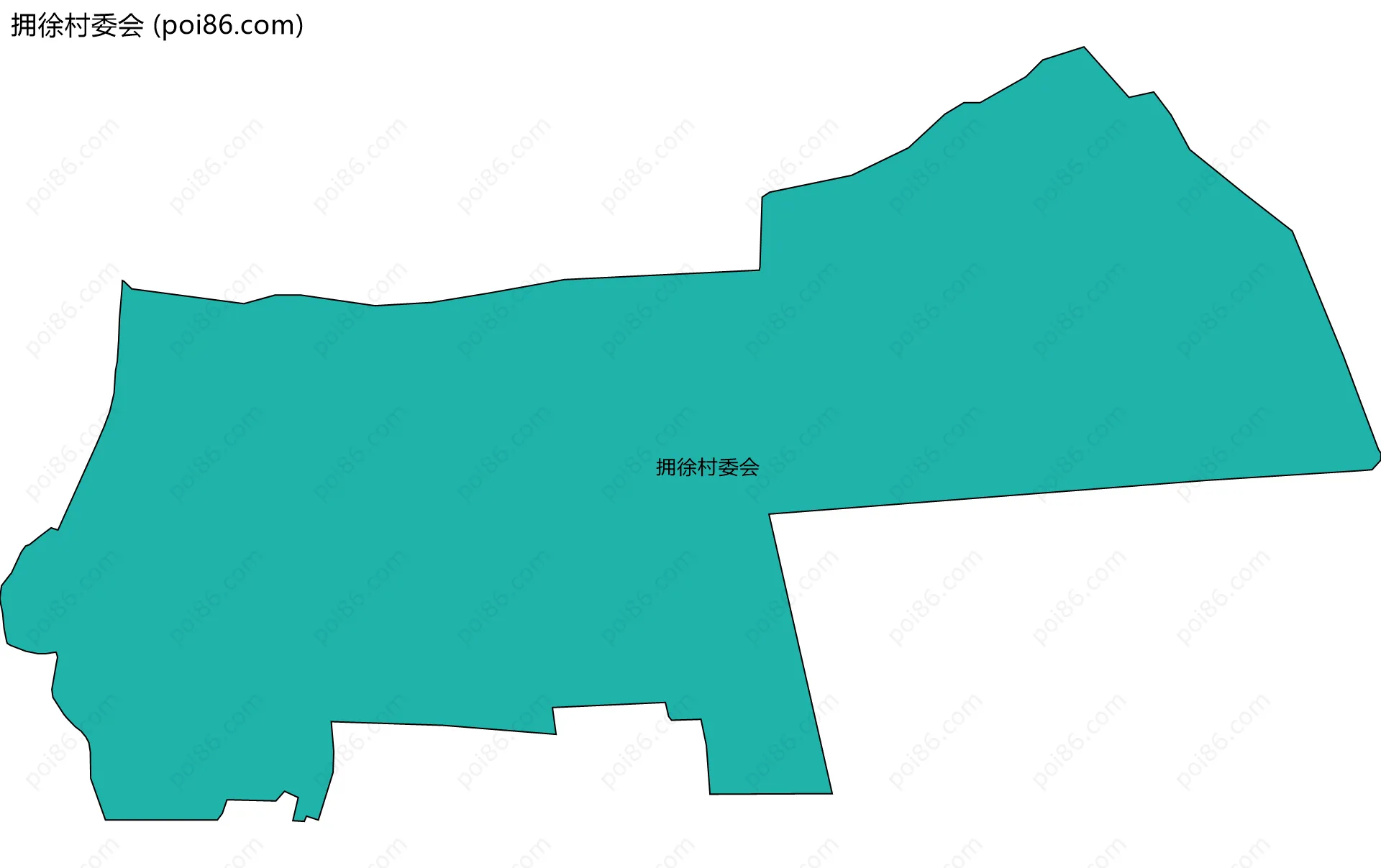 拥徐村委会边界地图