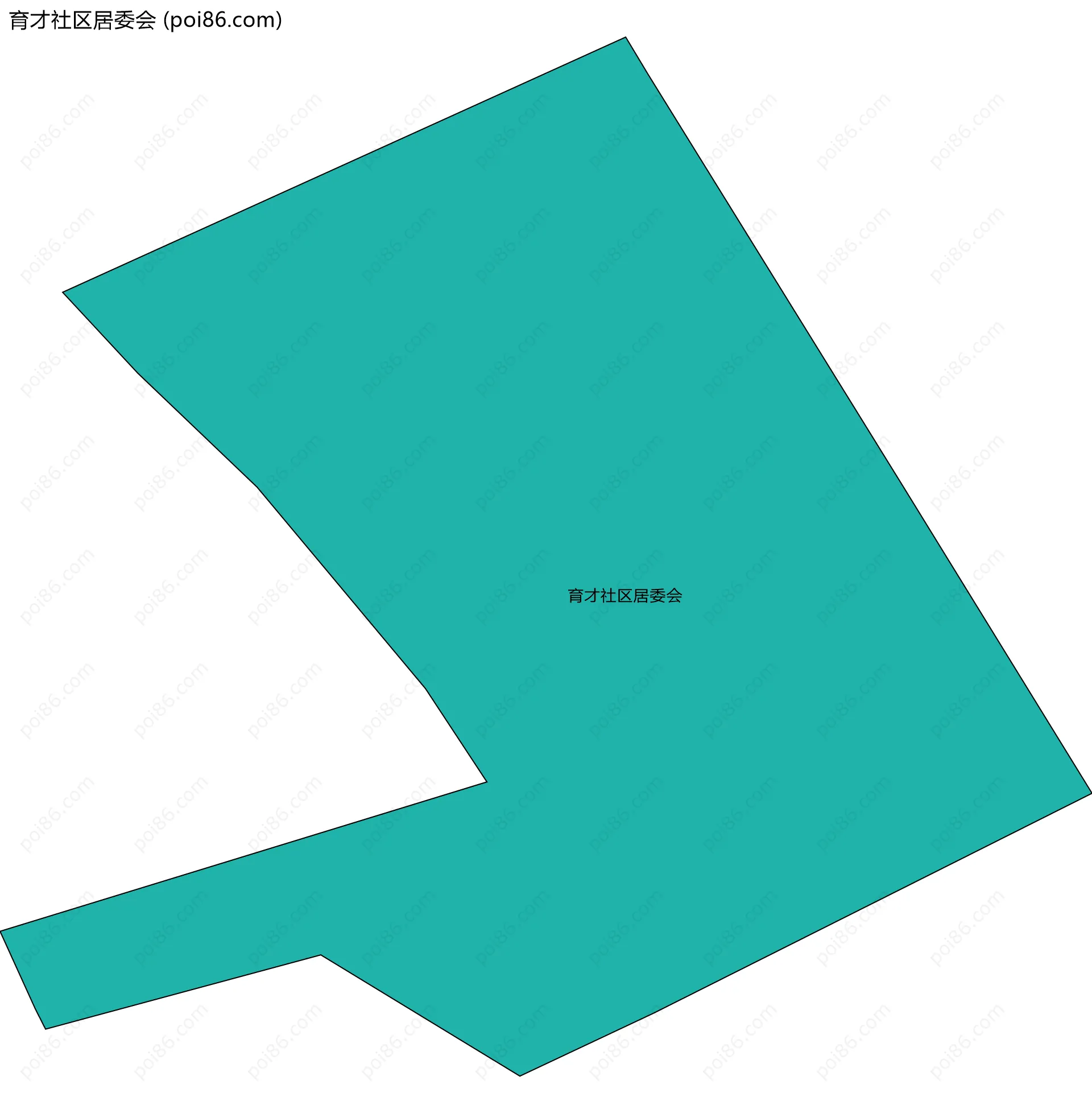 育才社区居委会边界地图