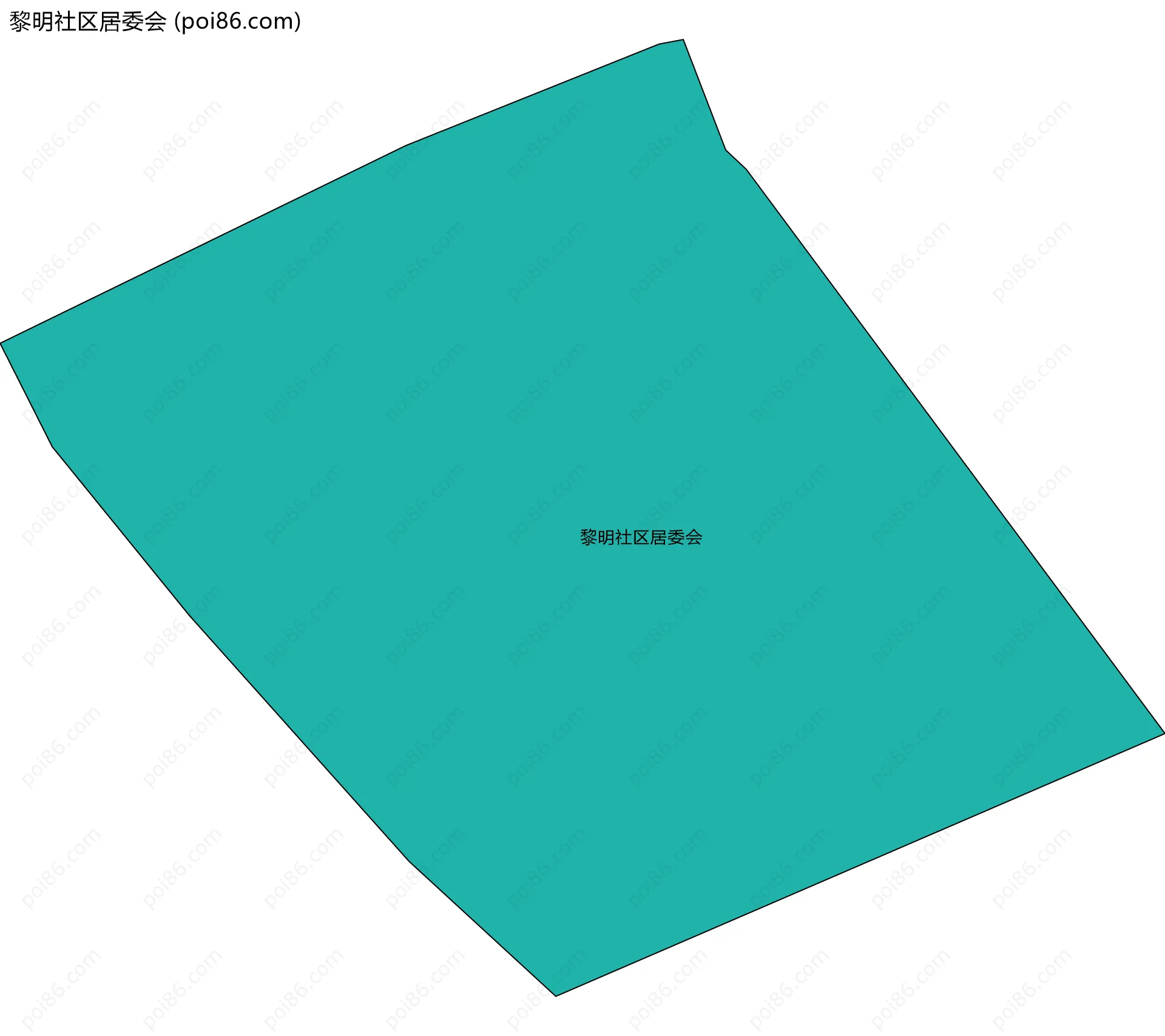 黎明社区居委会边界地图