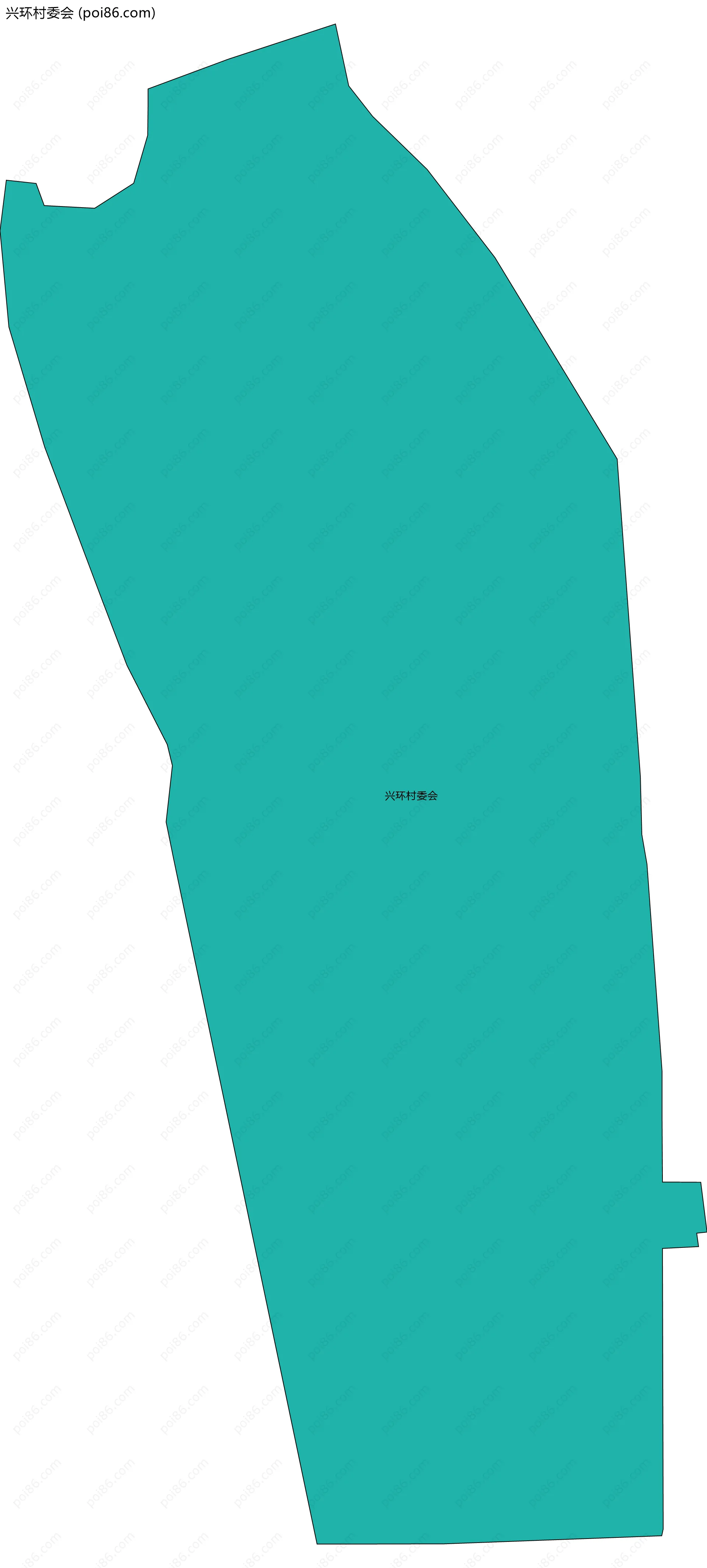 兴环村委会边界地图