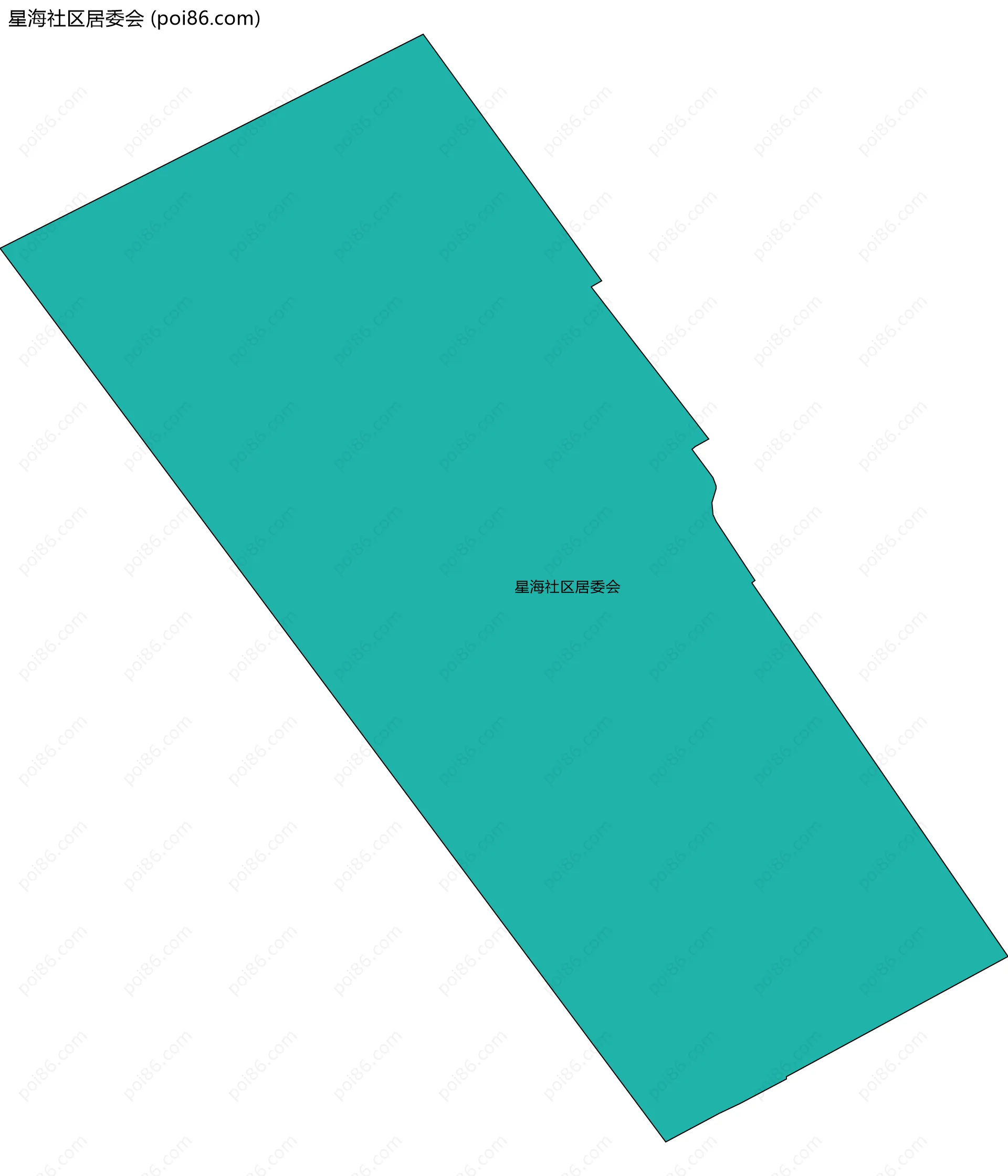 星海社区居委会边界地图