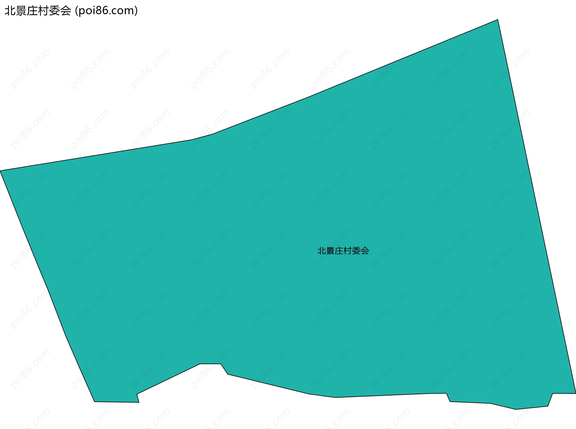 北景庄村委会边界地图