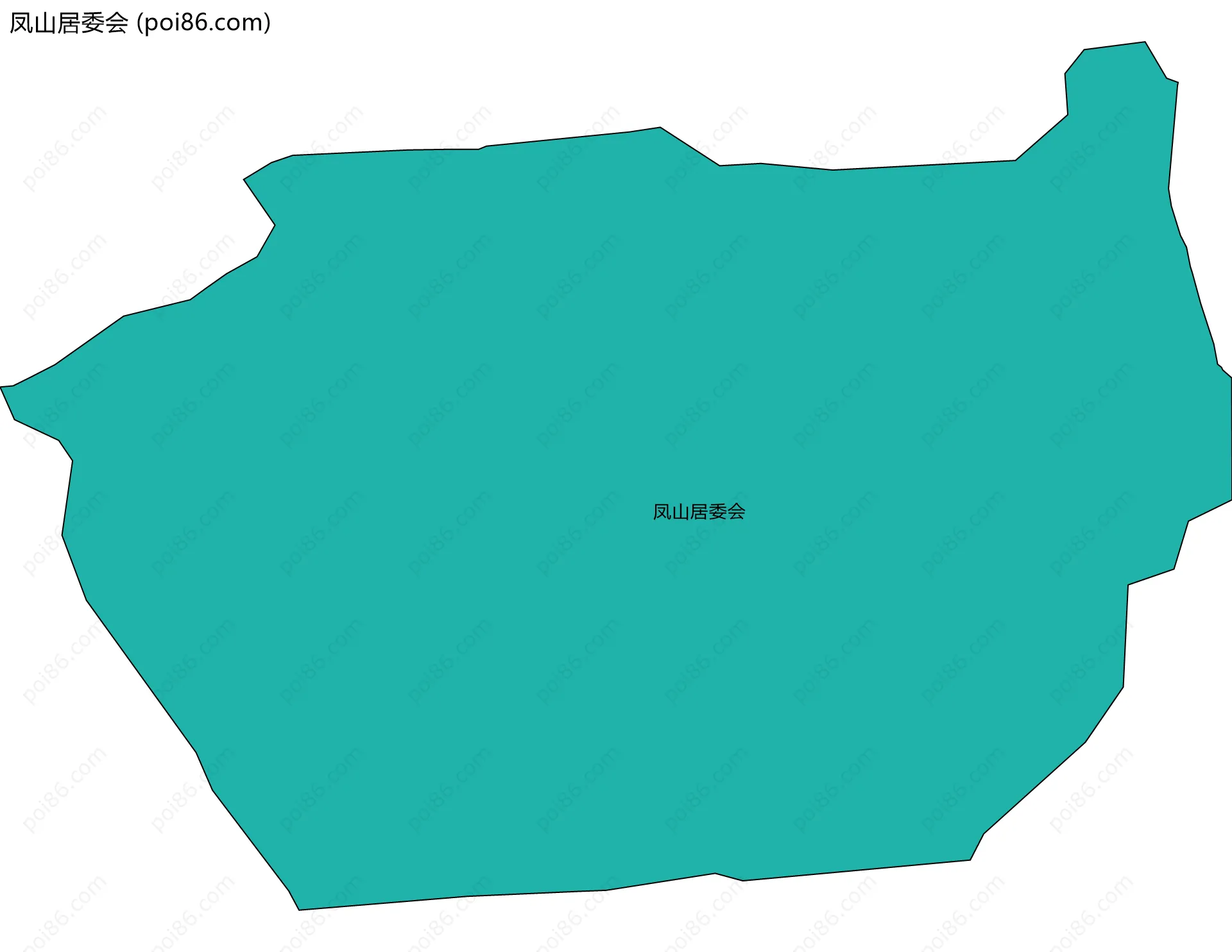 凤山居委会边界地图