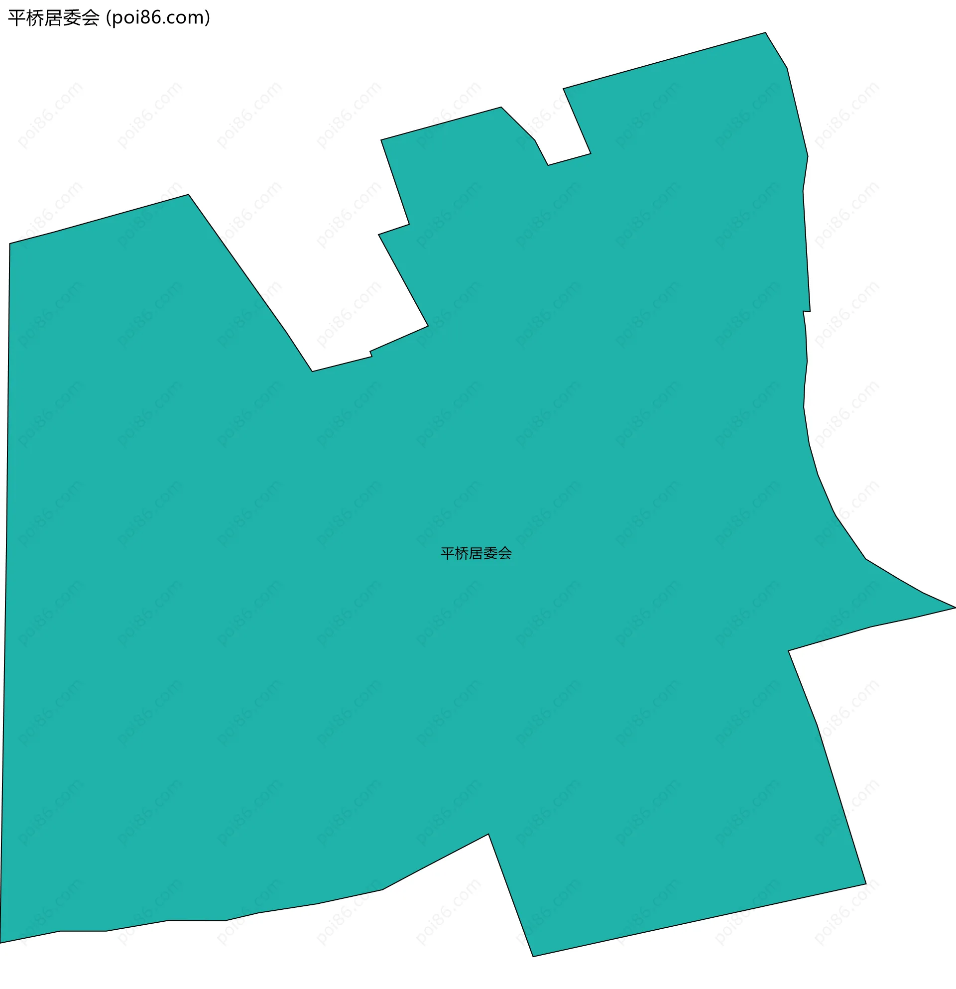 平桥居委会边界地图