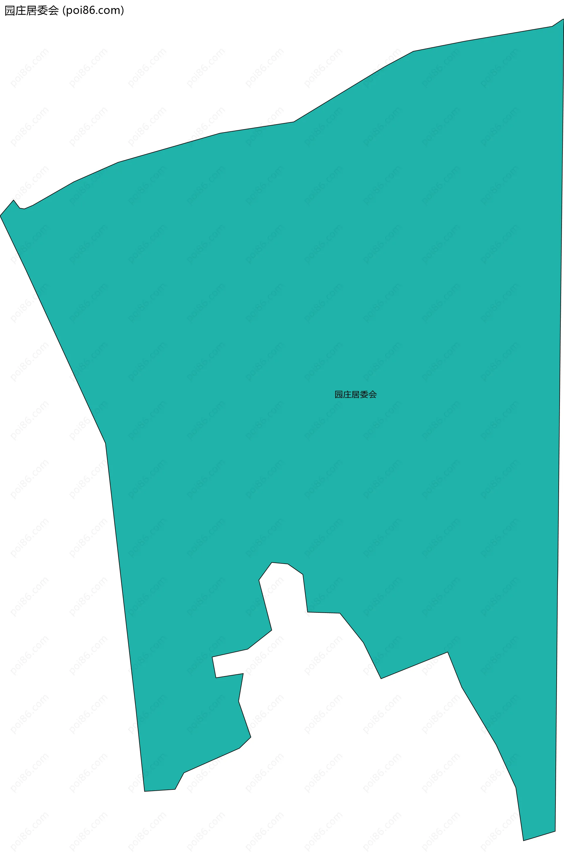 园庄居委会边界地图