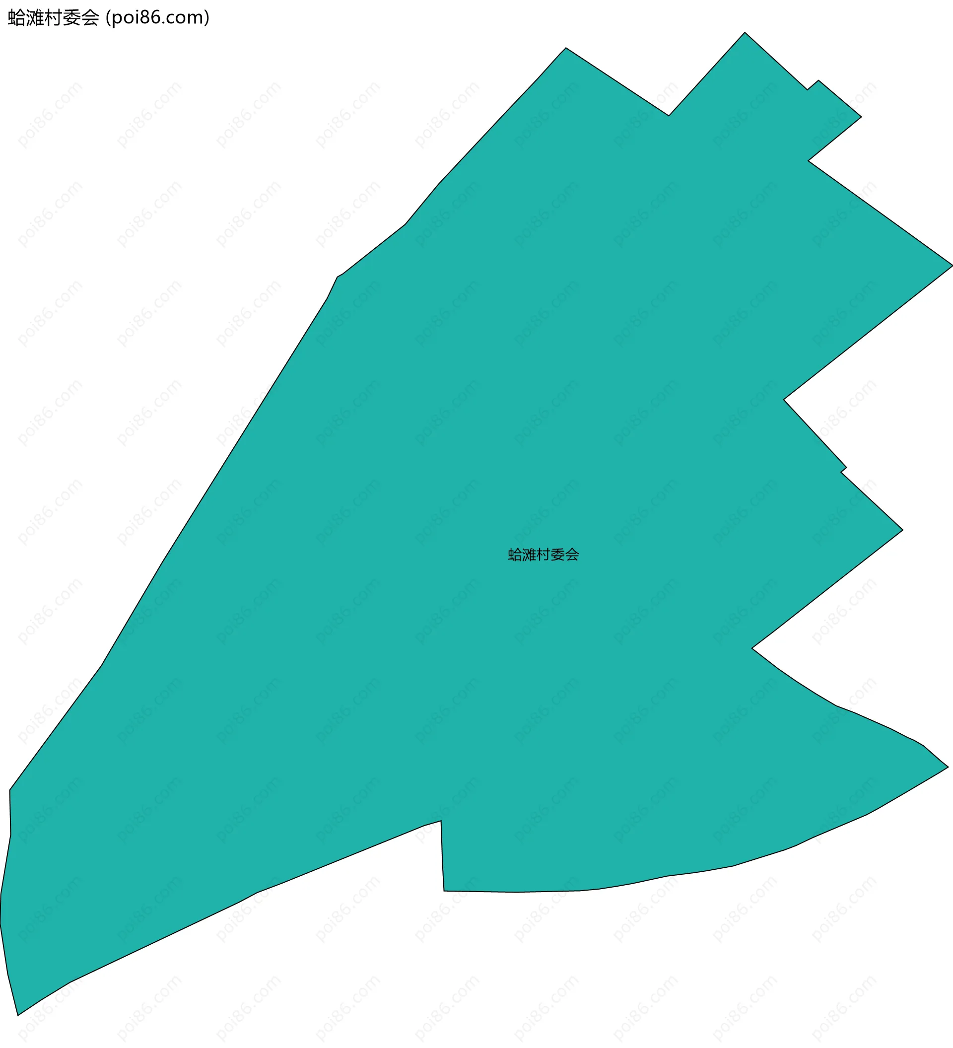 蛤滩村委会边界地图