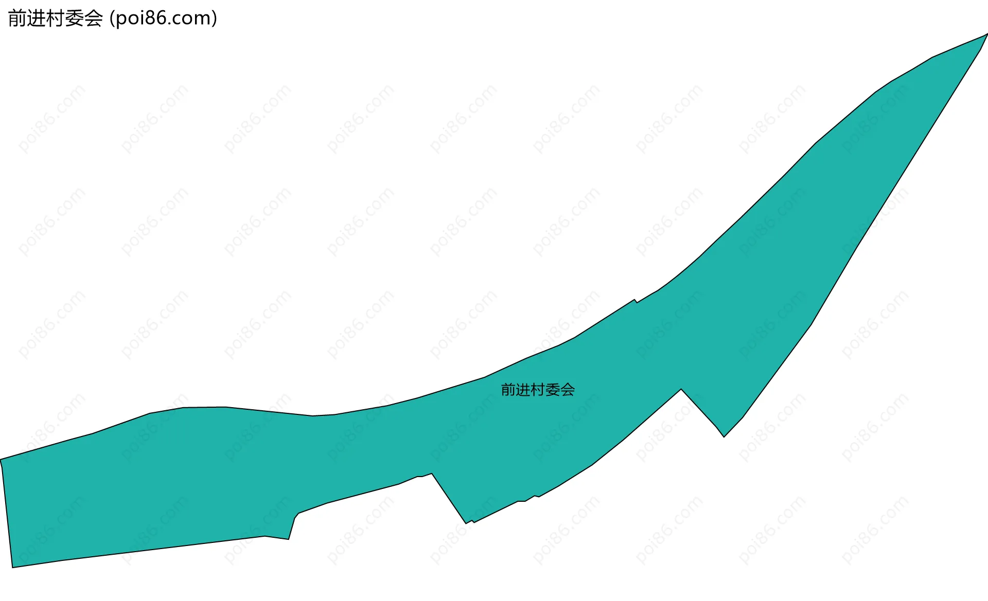 前进村委会边界地图
