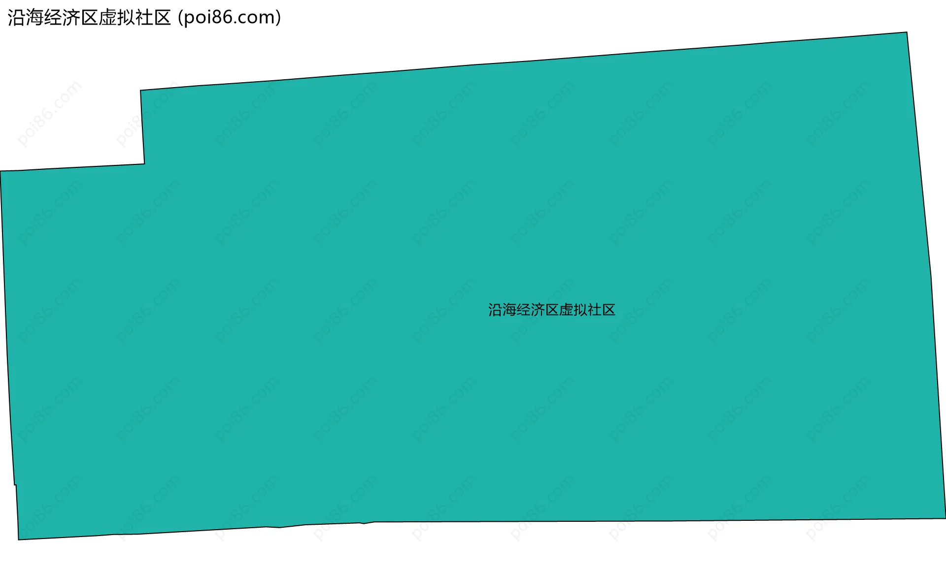 沿海经济区虚拟社区边界地图