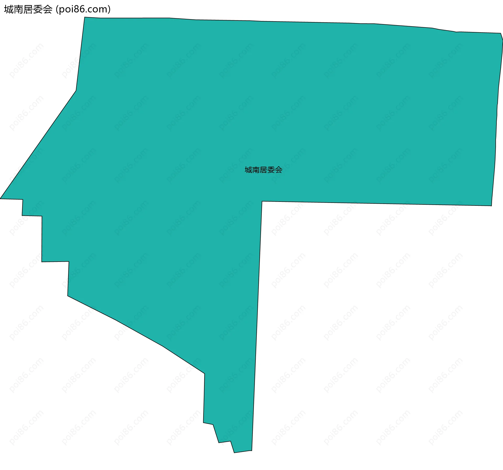城南居委会边界地图