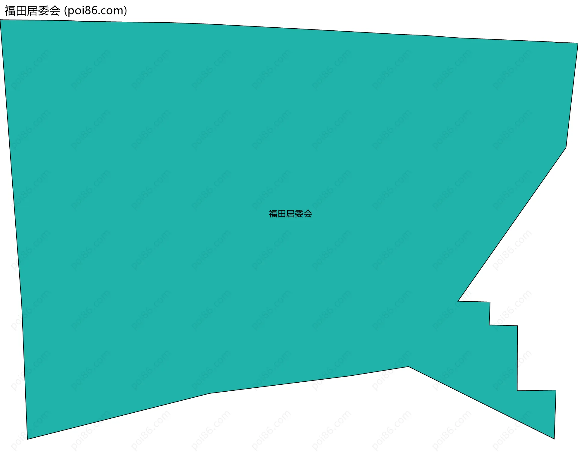福田居委会边界地图