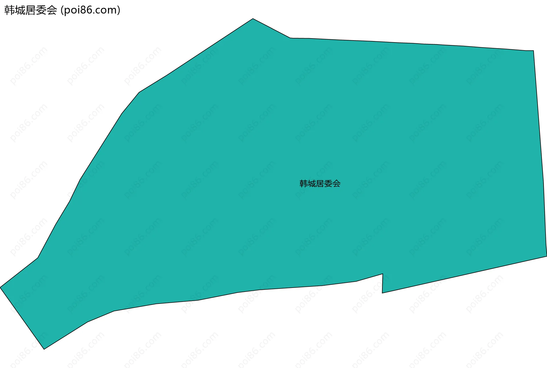 韩城居委会边界地图