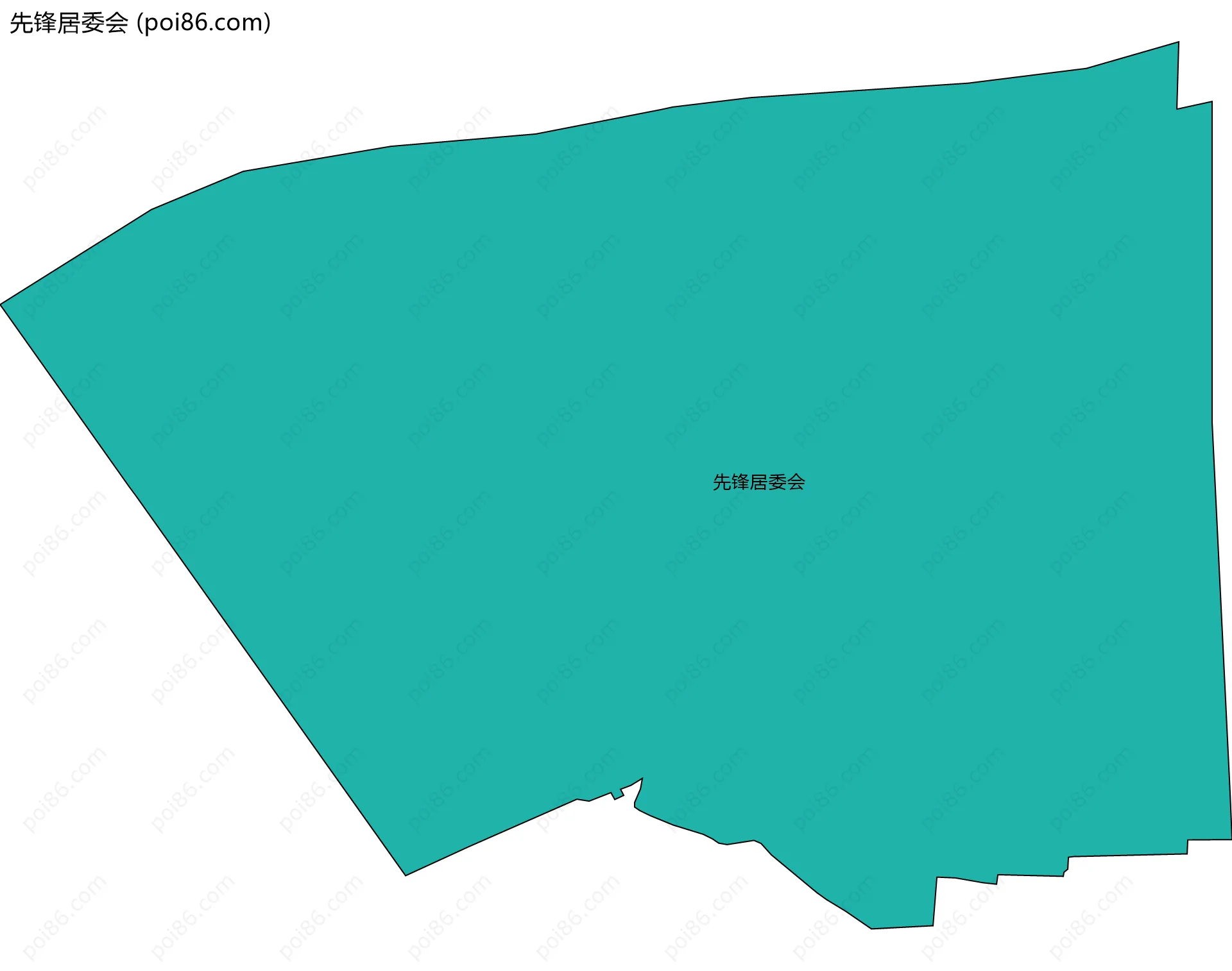 先锋居委会边界地图