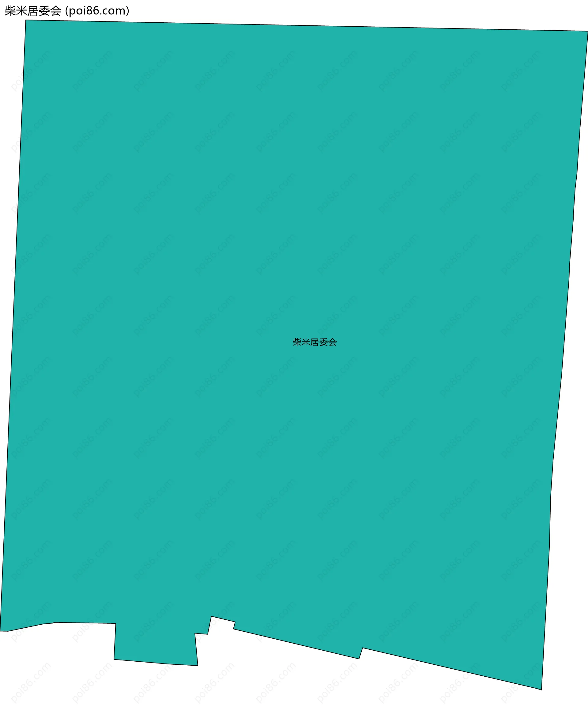 柴米居委会边界地图