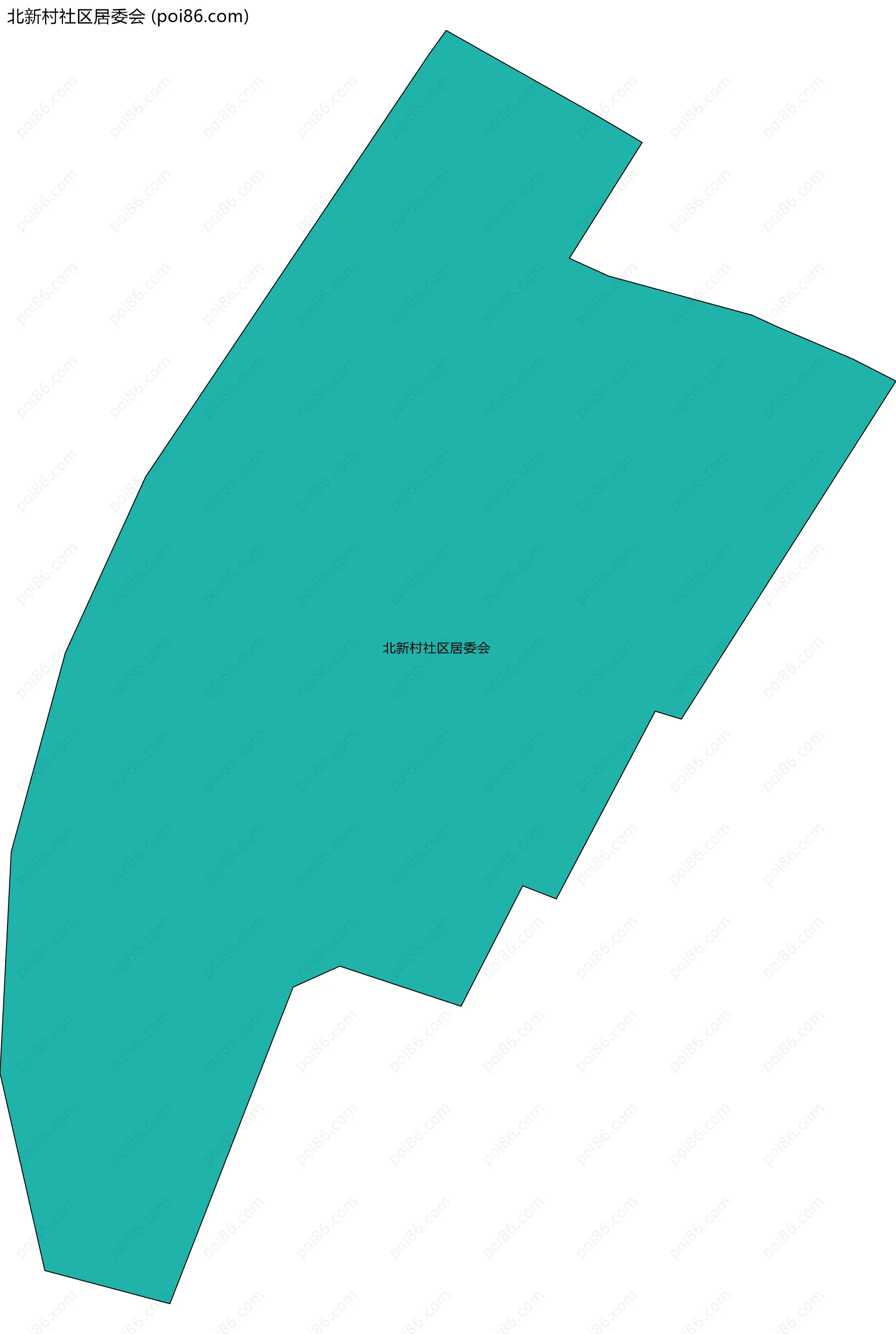 北新村社区居委会边界地图