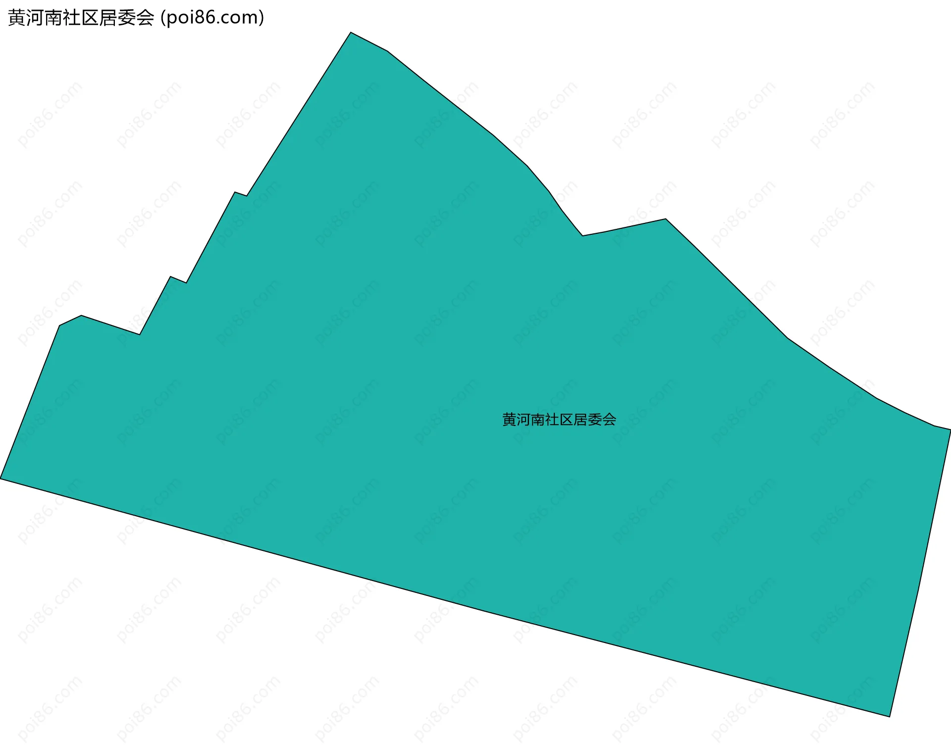 黄河南社区居委会边界地图