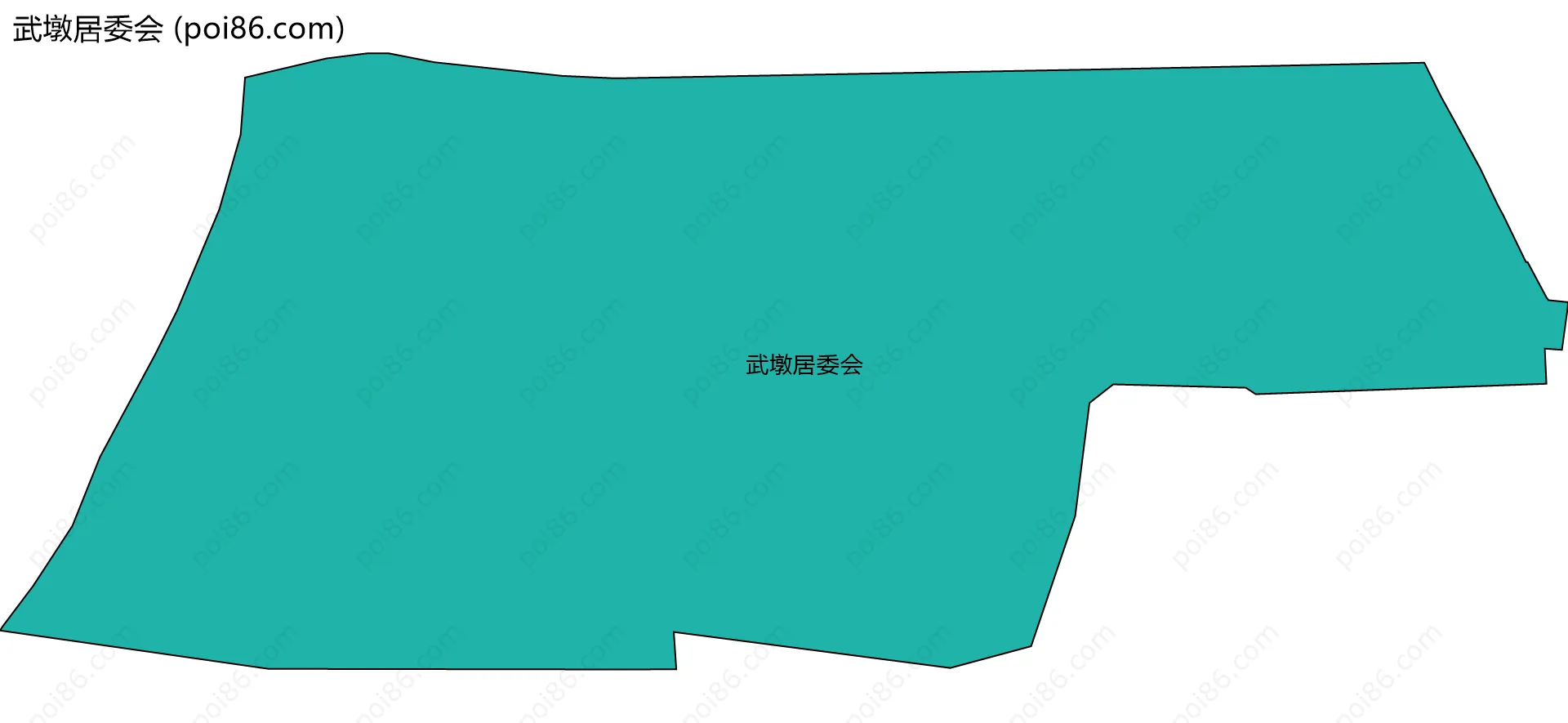 武墩居委会边界地图