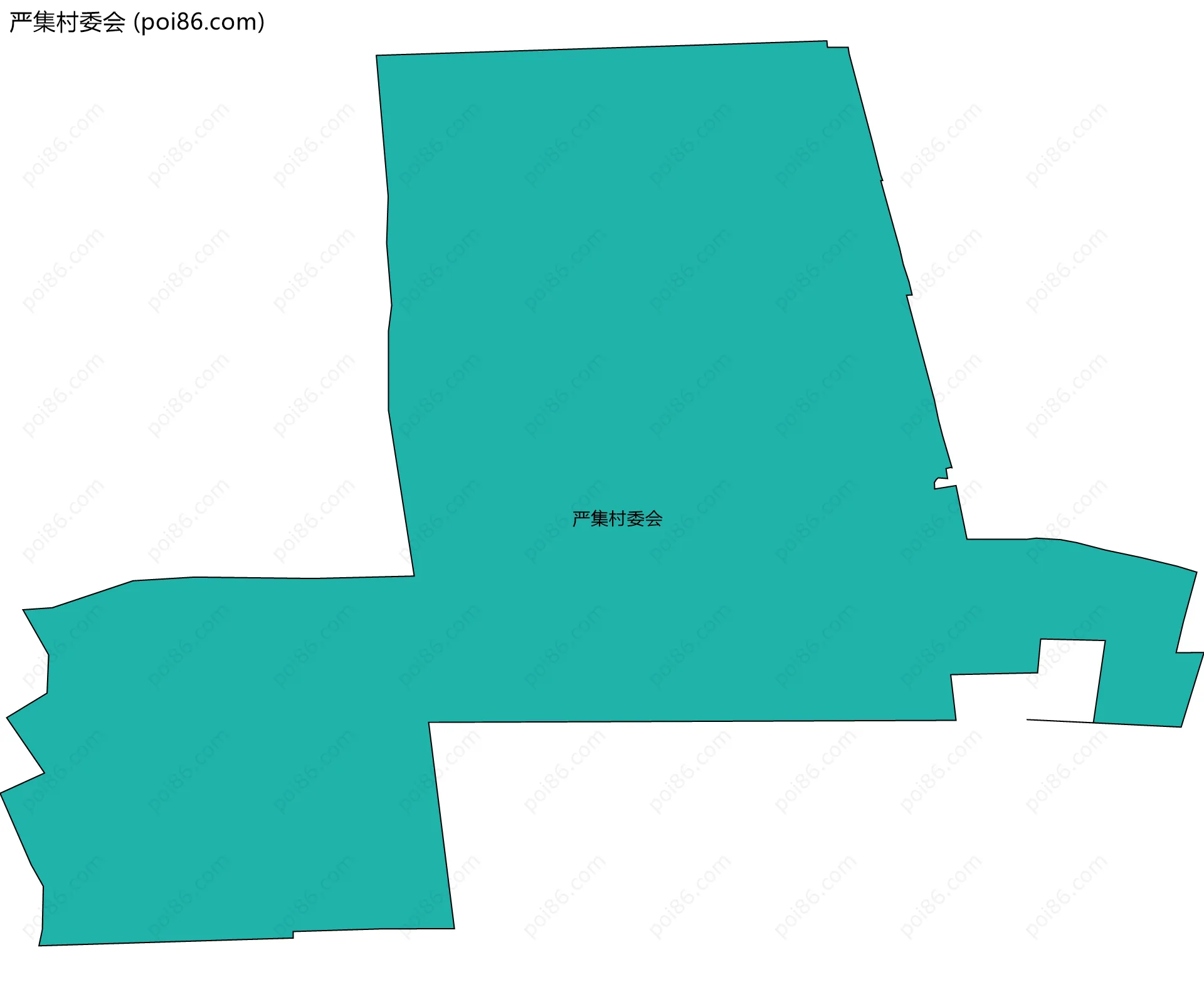 严集村委会边界地图