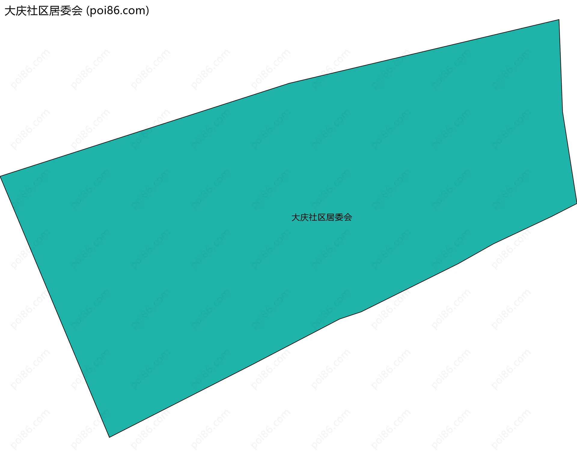 大庆社区居委会边界地图