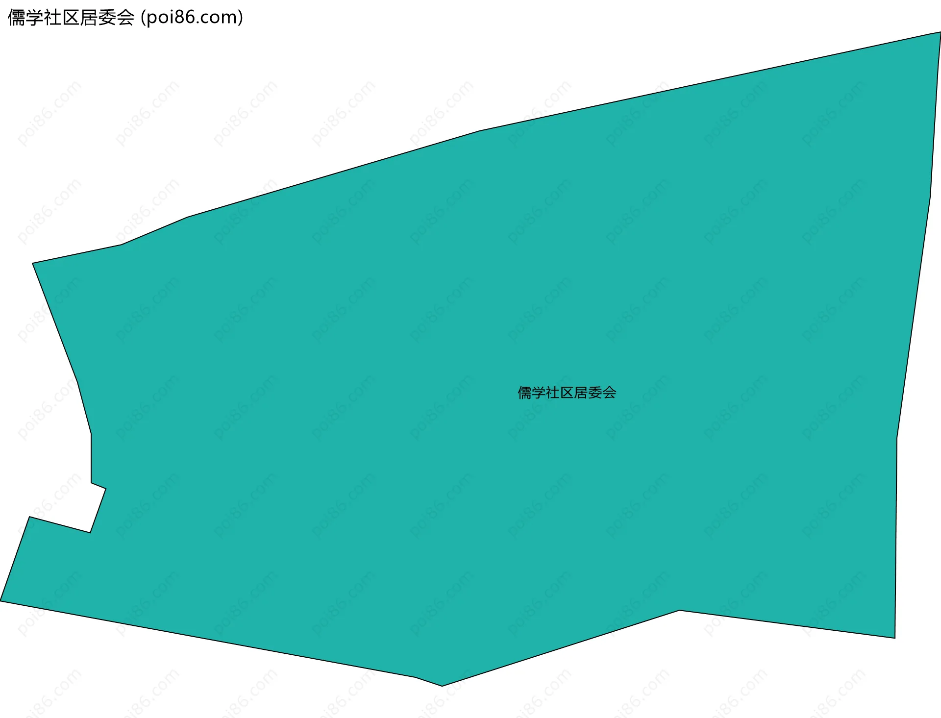 儒学社区居委会边界地图