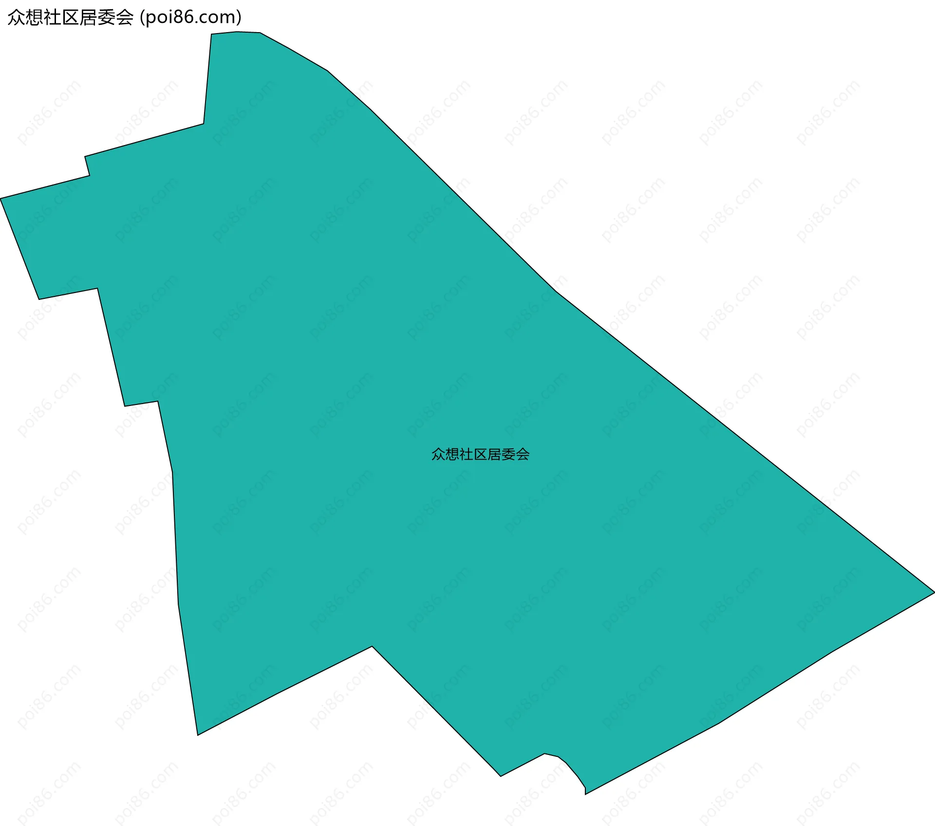 众想社区居委会边界地图